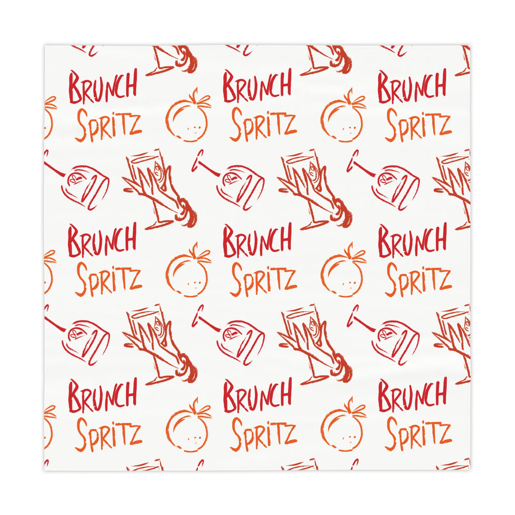 Brunch Spritz Tablecloth — White Brunch Collection Inspired Design