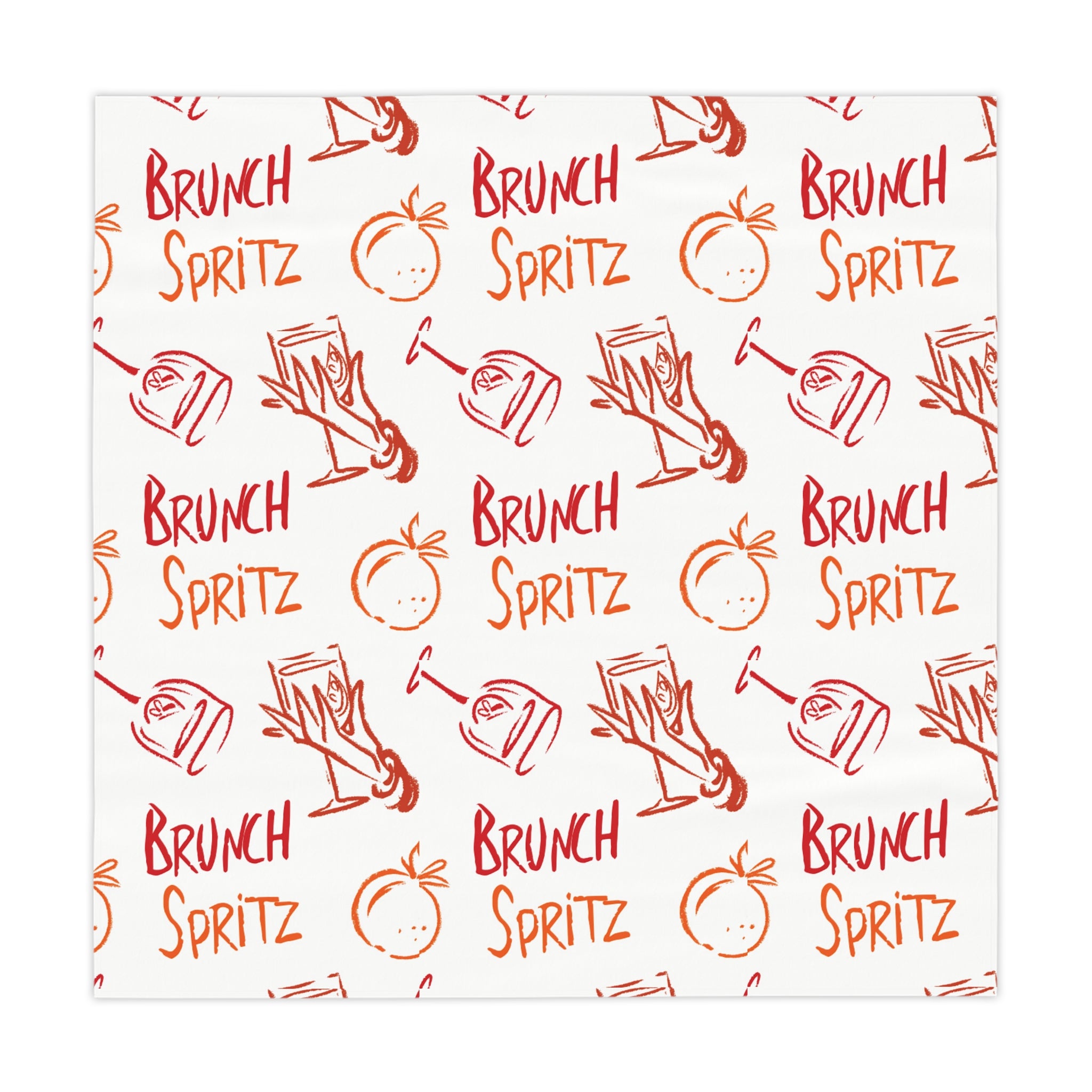 Brunch Spritz Tablecloth — White Brunch Collection Inspired Design