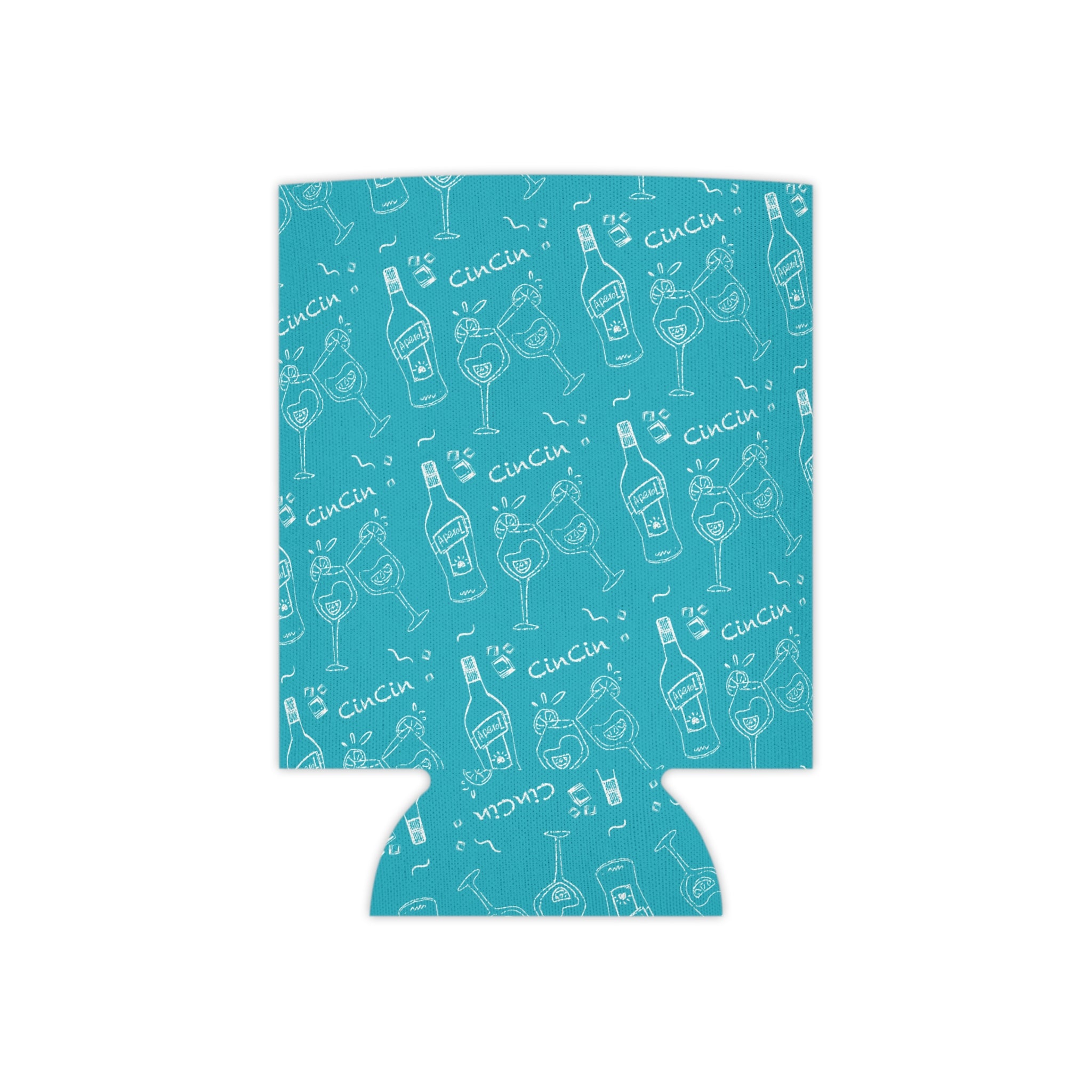 Cin Cin Turquoise Collection Can Cooler — Turquoise Aperol Inspired Design