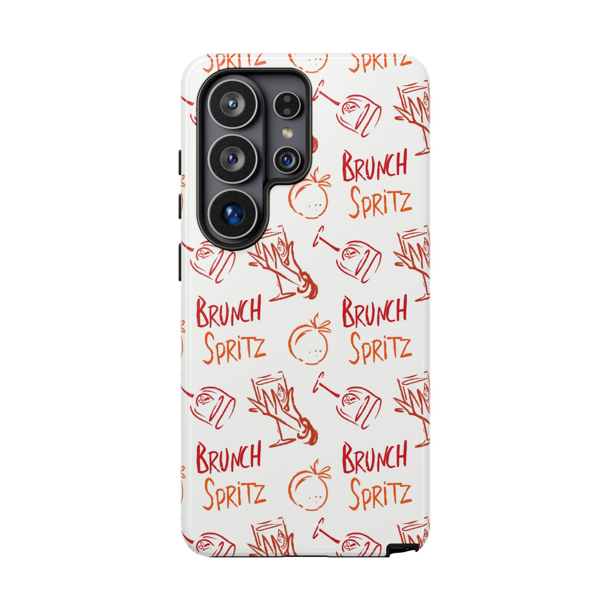 Brunch Spritz Phone Case — Red & Orange Aperol Inspired Design