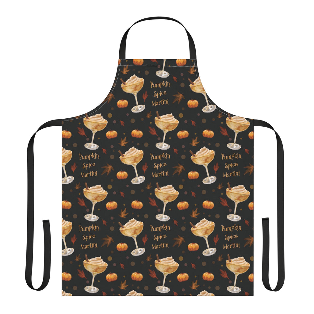 Pumpkin Spice Martini Apron — Black Pumpkin Collection Inspired Design