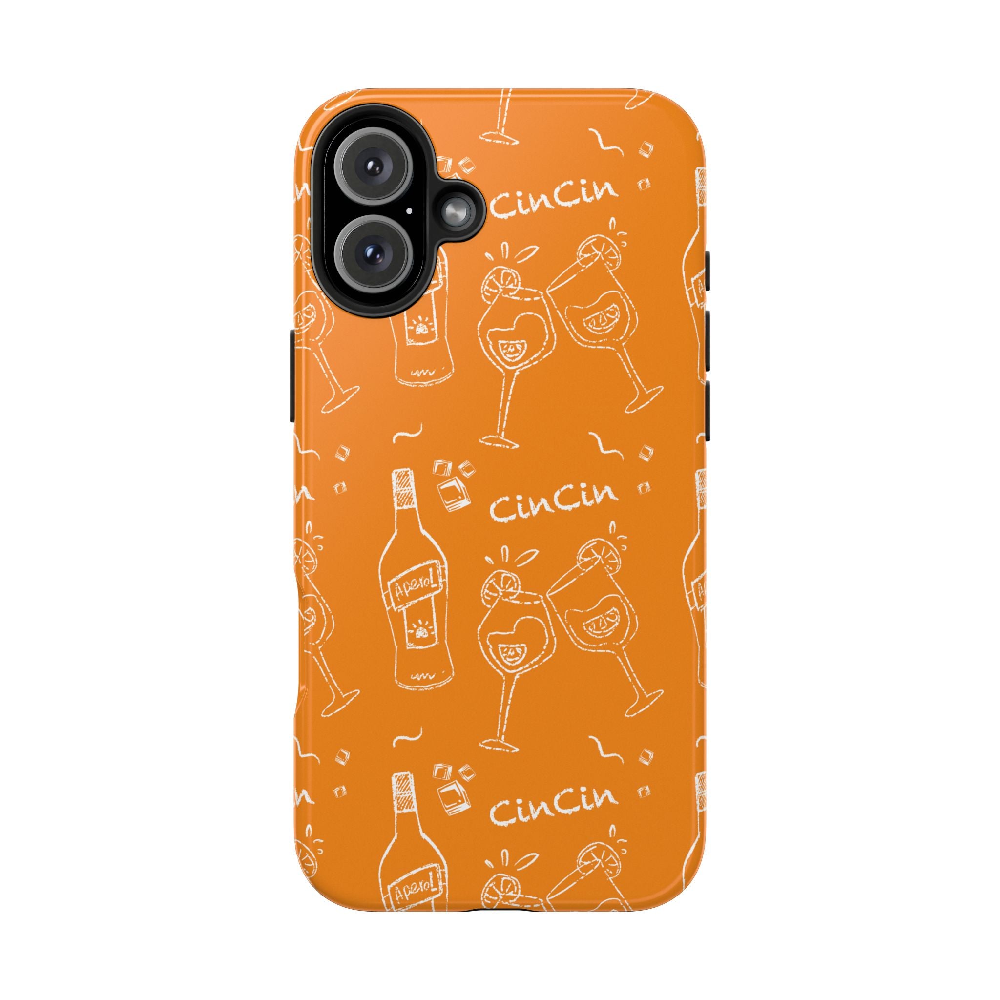 Cin Cin Spritz Tough Phone Case — Orange Citrus Cocktail Pattern