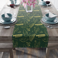 Aperol Brunch Table Runner — Green Citrus Summer Decor