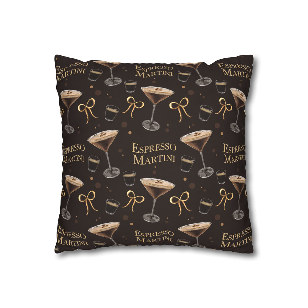 Espresso Martini Pillowcase — Dark Brown Espresso Collection Inspired Design