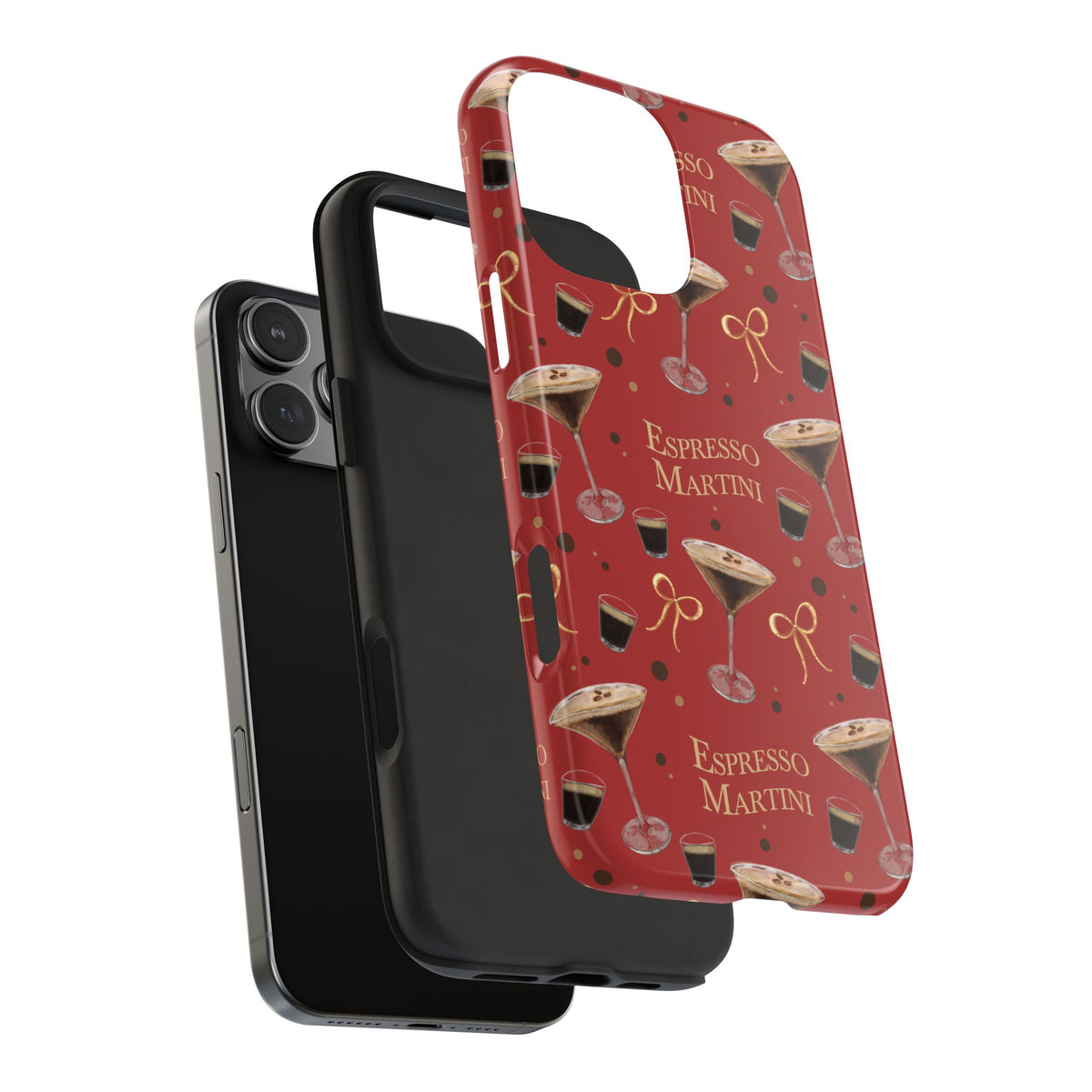 Espresso Martini Tough Phone Case — Red Espresso Collection Inspired Design