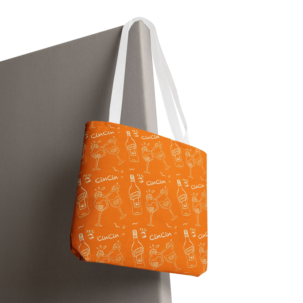 Cin‑Cin Cocktail Tote Bag — Orange Cin Cin Collection Inspired Design