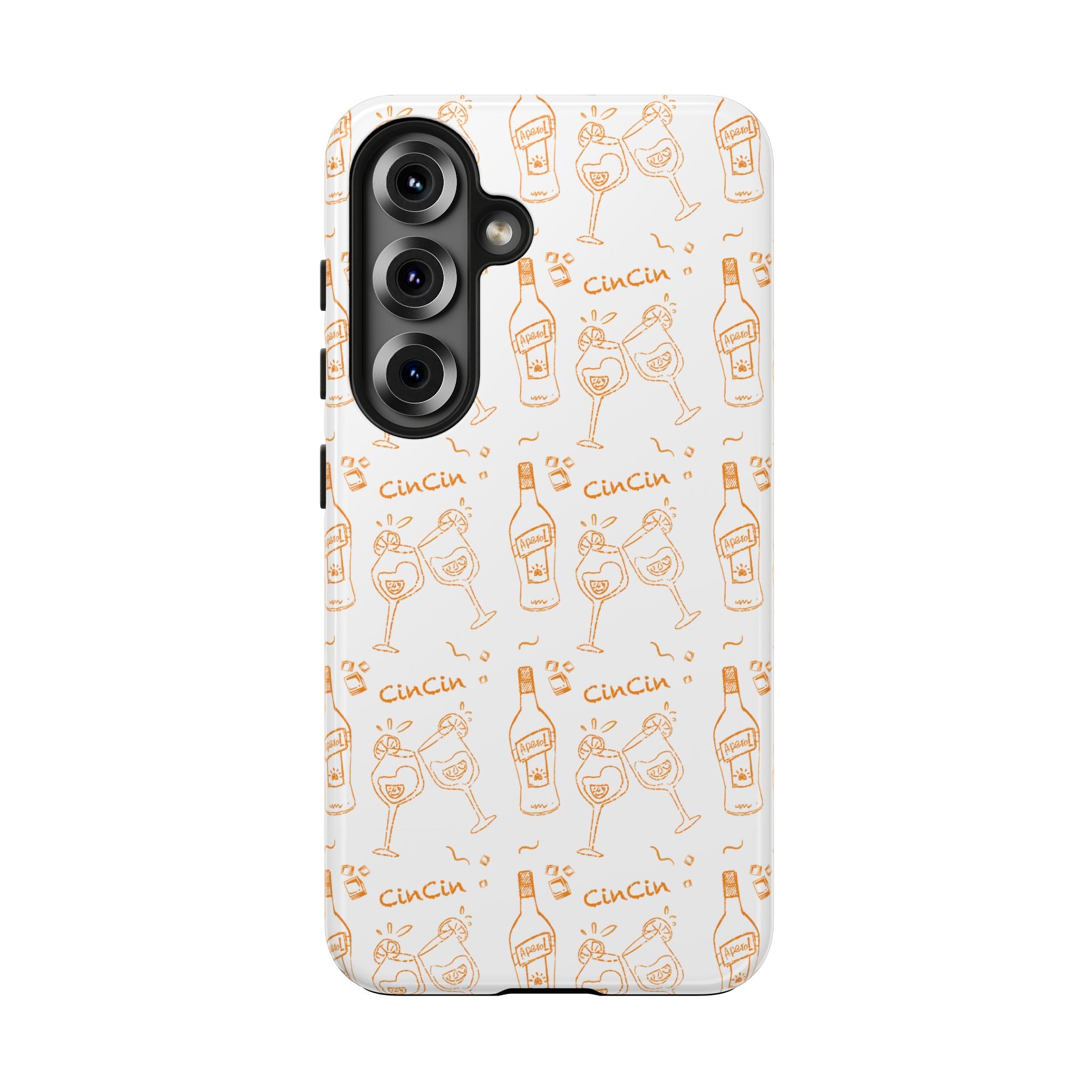 Cin Cin Spritz Tough Phone Case — Citrus Cocktail Pattern