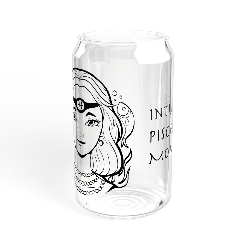 Pisces Mom Gift – 16oz Zodiac Sipper Glass for Mom | Astrology Glass Cup