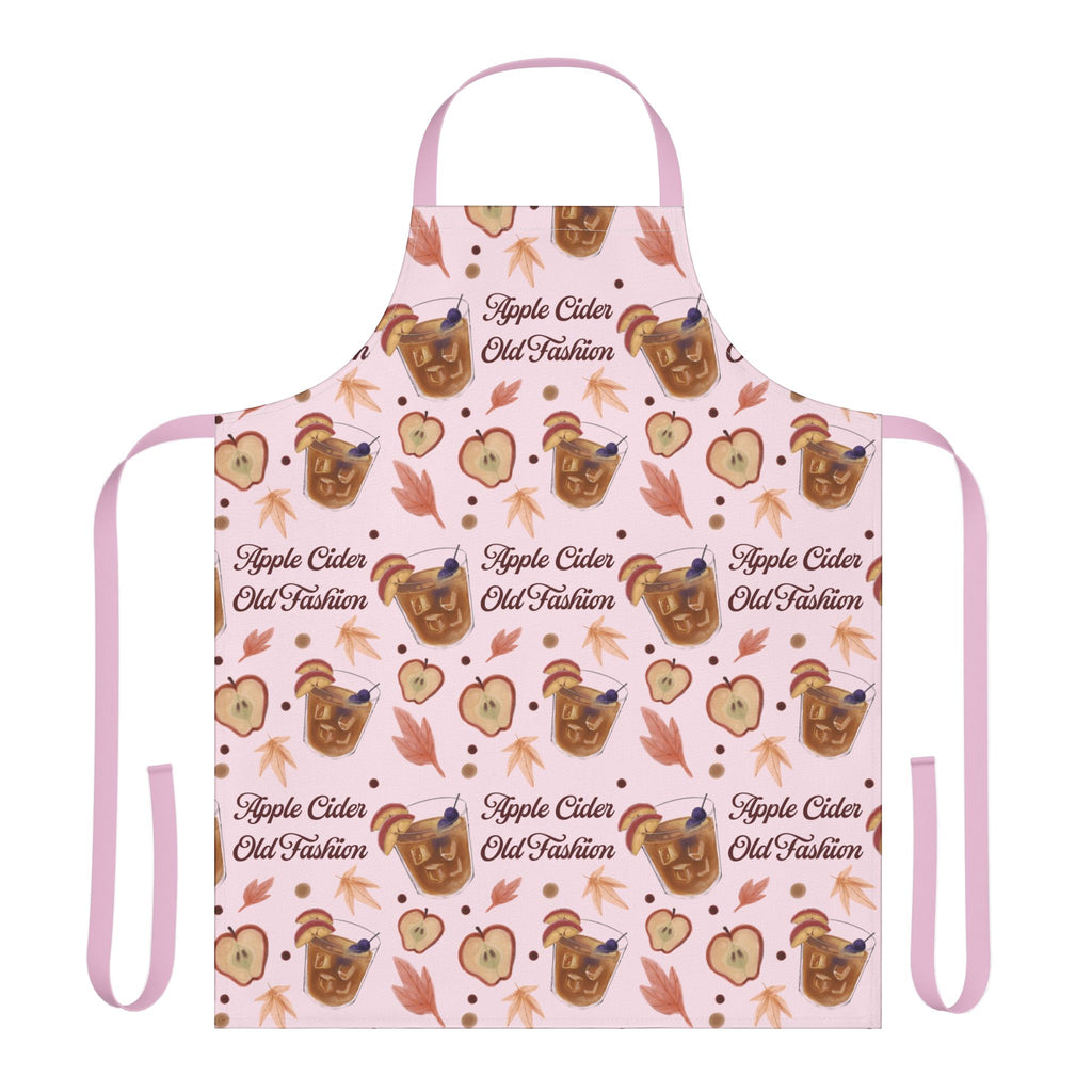 Apple Cider Old Fashioned Apron  — Light Pink Apple Cider Collection Inspired Design