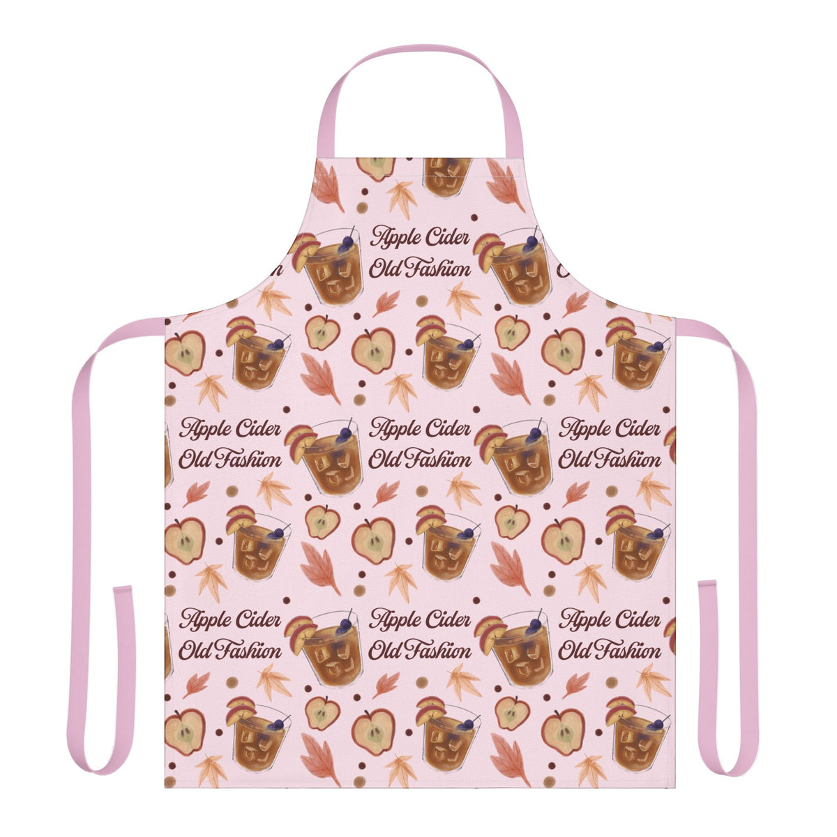 Apple Cider Old Fashioned Apron  — Light Pink Apple Cider Collection Inspired Design