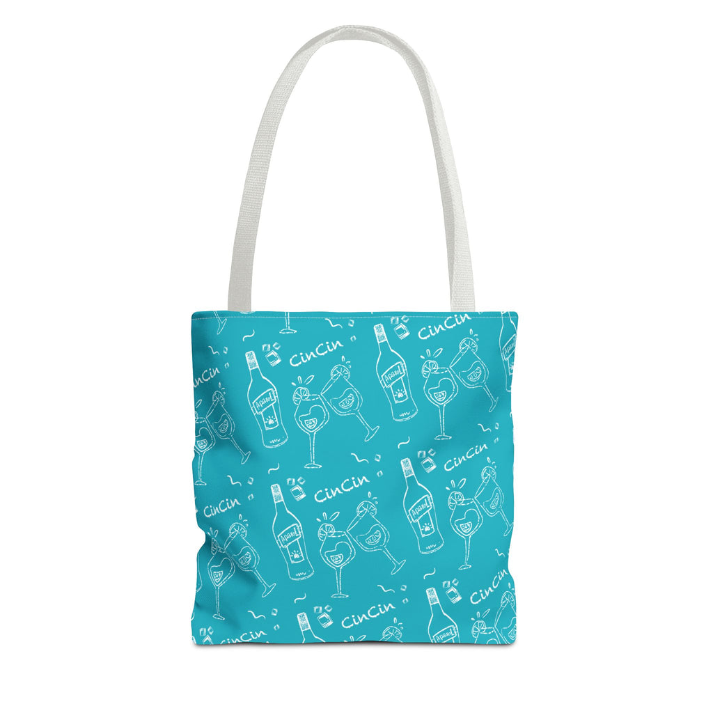 Cin Cin Tote Bag — Turquoise Cin Cin Brunch Collection Inspired Design