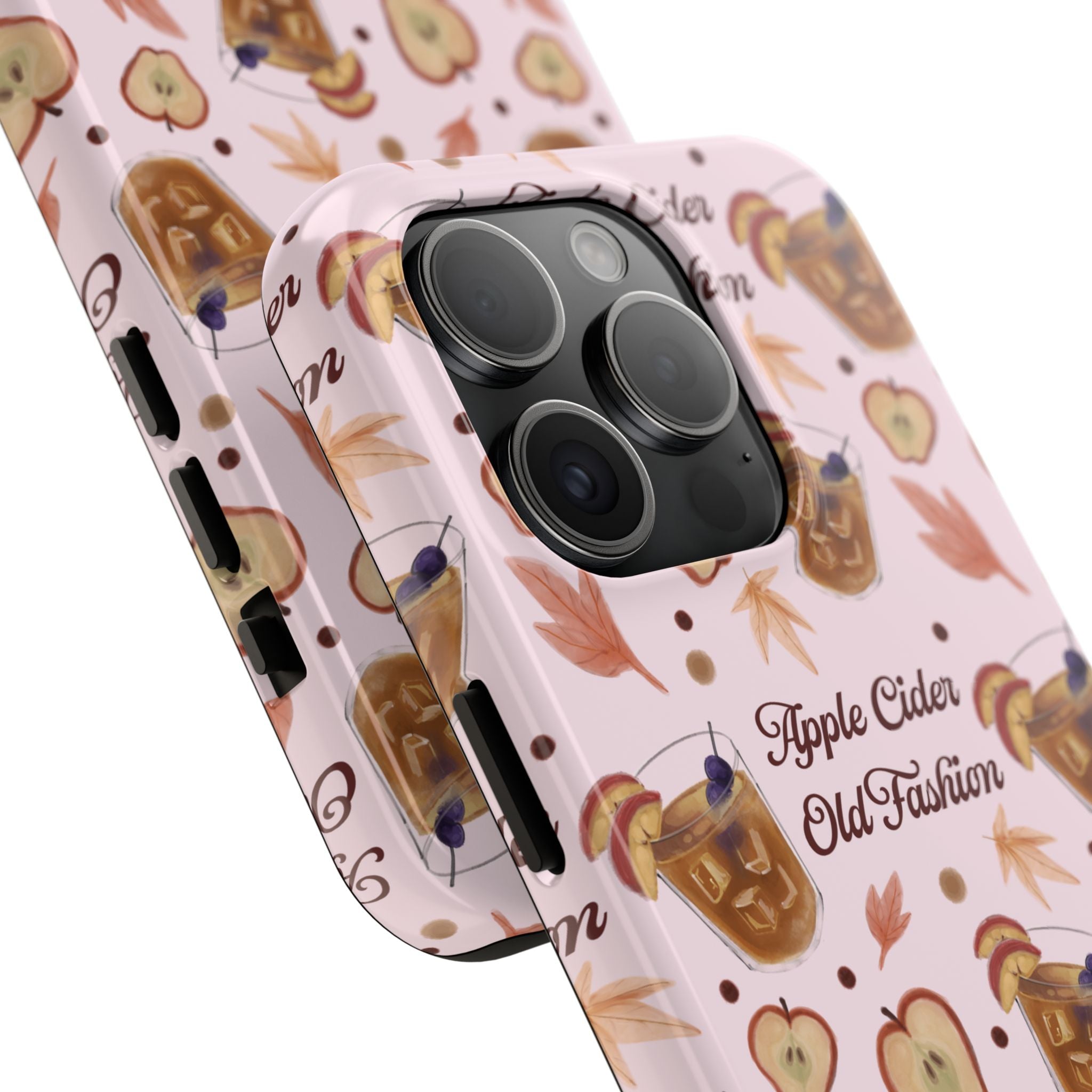 Apple Cider Old Fashioned Tough Phone Case – Light Pink Apple Cider Collection Inspired Design
