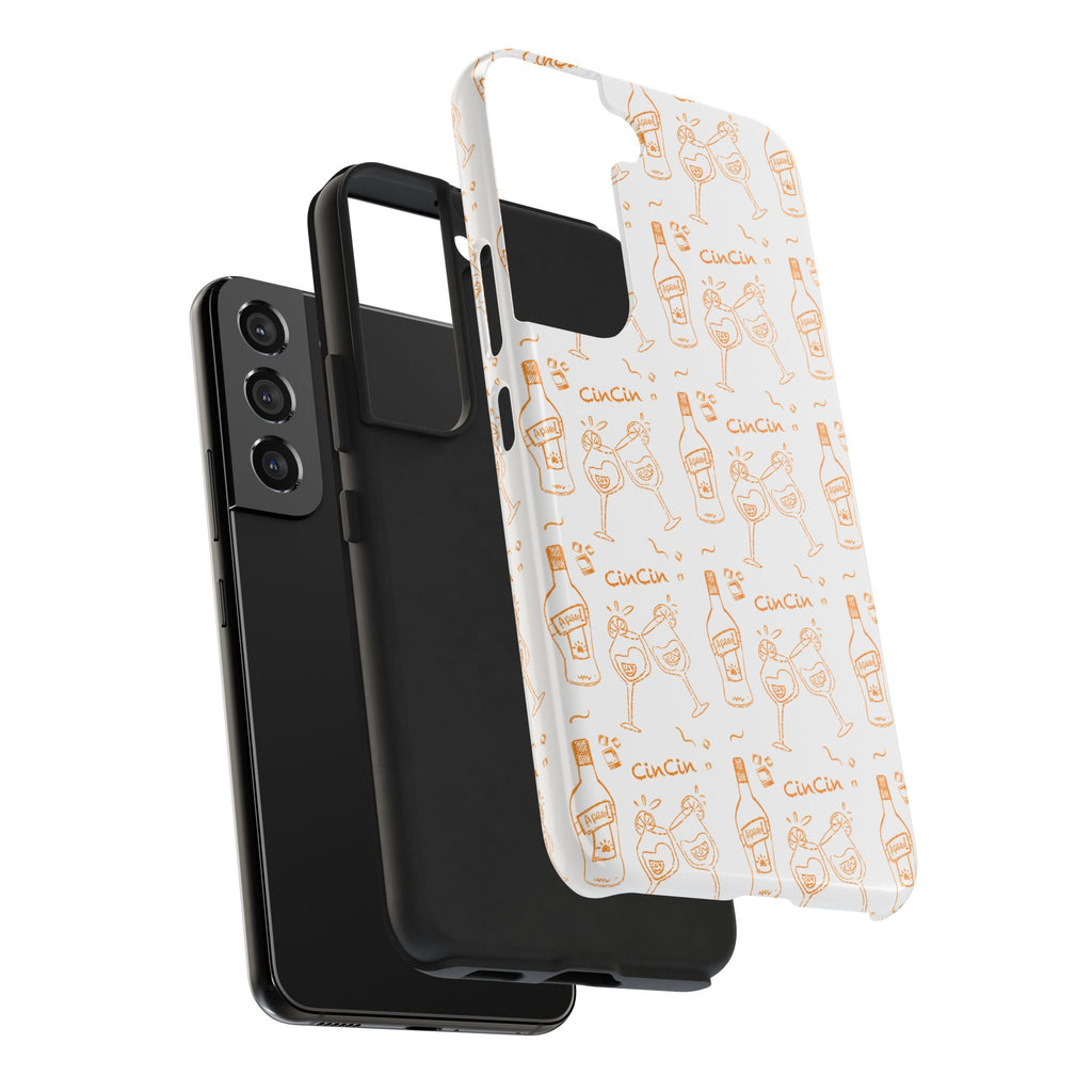 Cin Cin Spritz Tough Phone Case — Citrus Cocktail Pattern