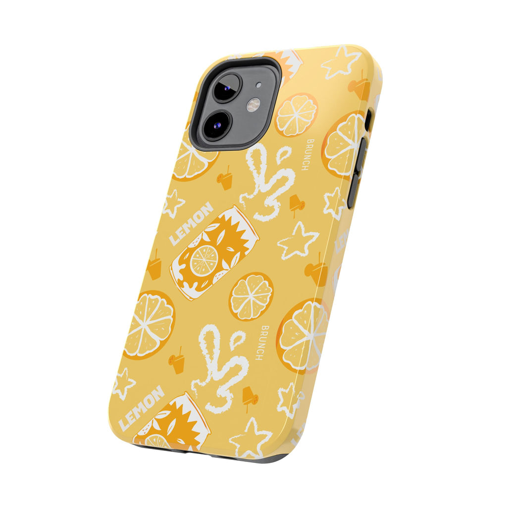 Lemon Brunch Tough Phone Case — Citrus Summer Pattern