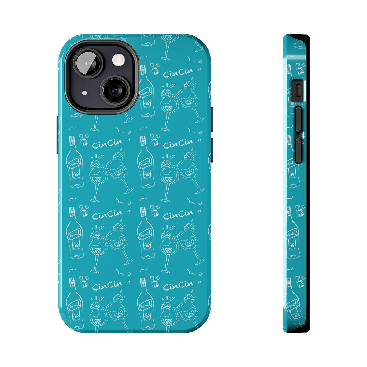 Cin Cin Spritz Tough Phone Case — Turquoise CinCin Brunch Collection Inspired Design