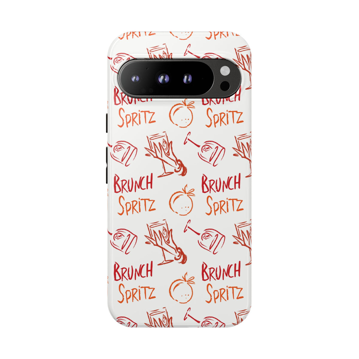 Brunch Spritz Phone Case — Red & Orange Aperol Inspired Design