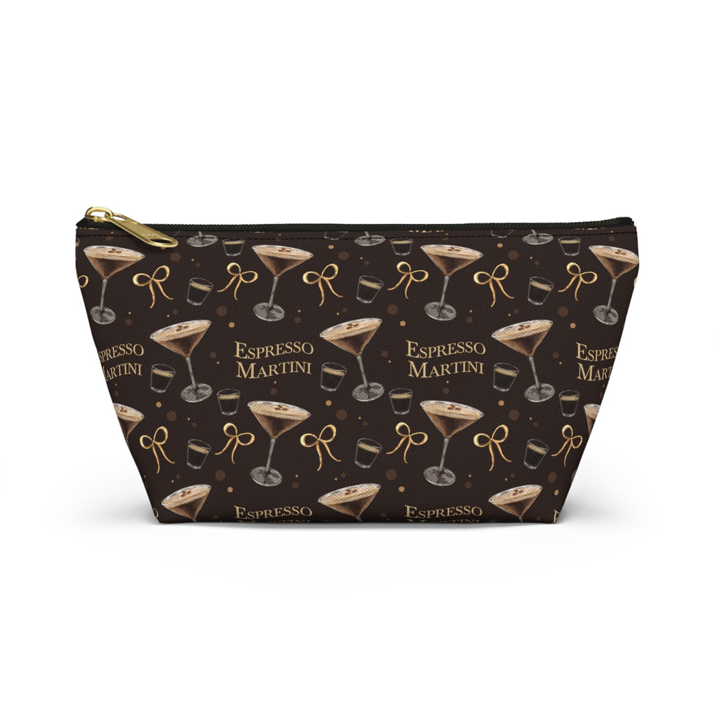 Espresso Martini Accessory Pouch — Dark Brown Espresso Collection Inspired Design