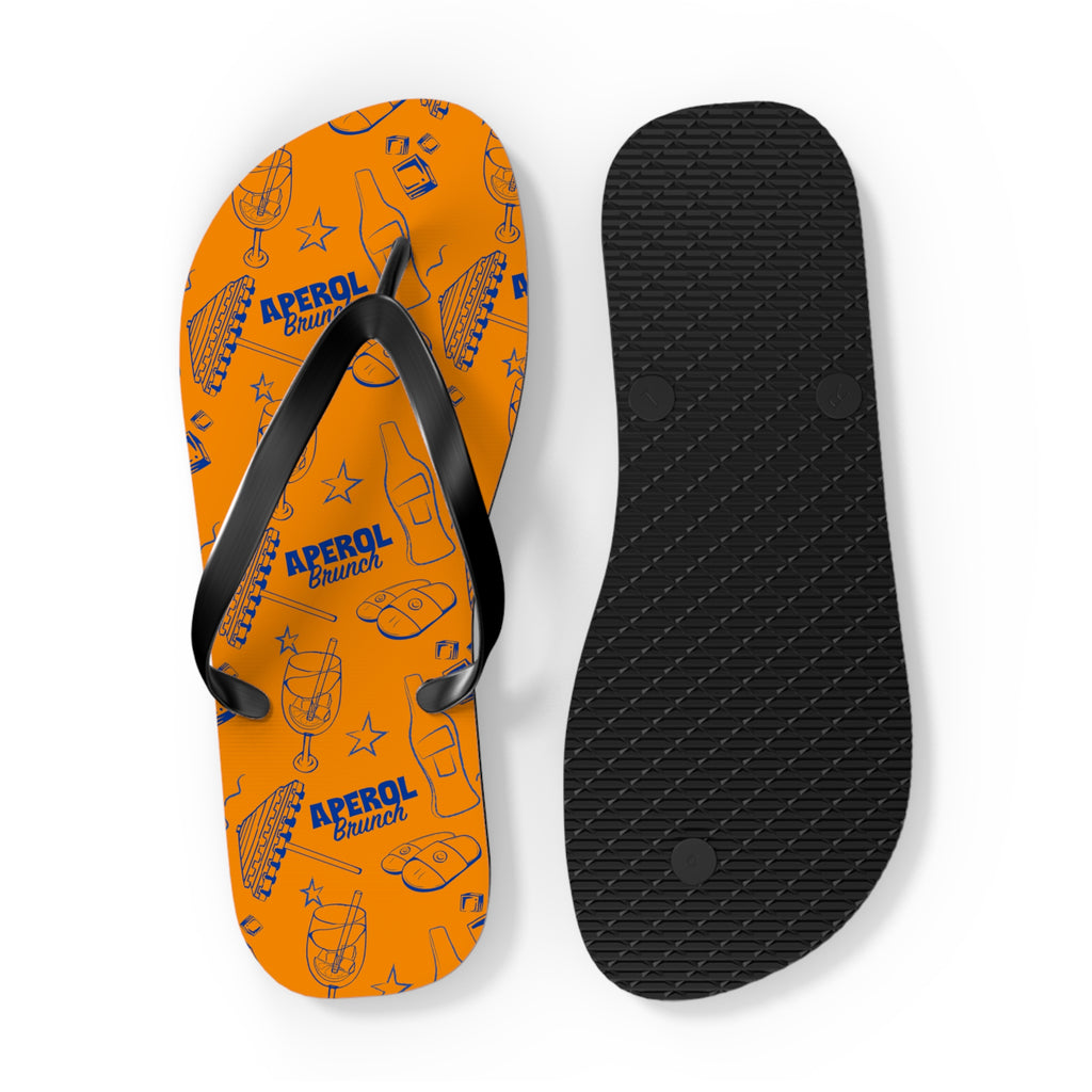 Aperol Spritz Flip Flops — Orange Brunch Collection Inspired Design