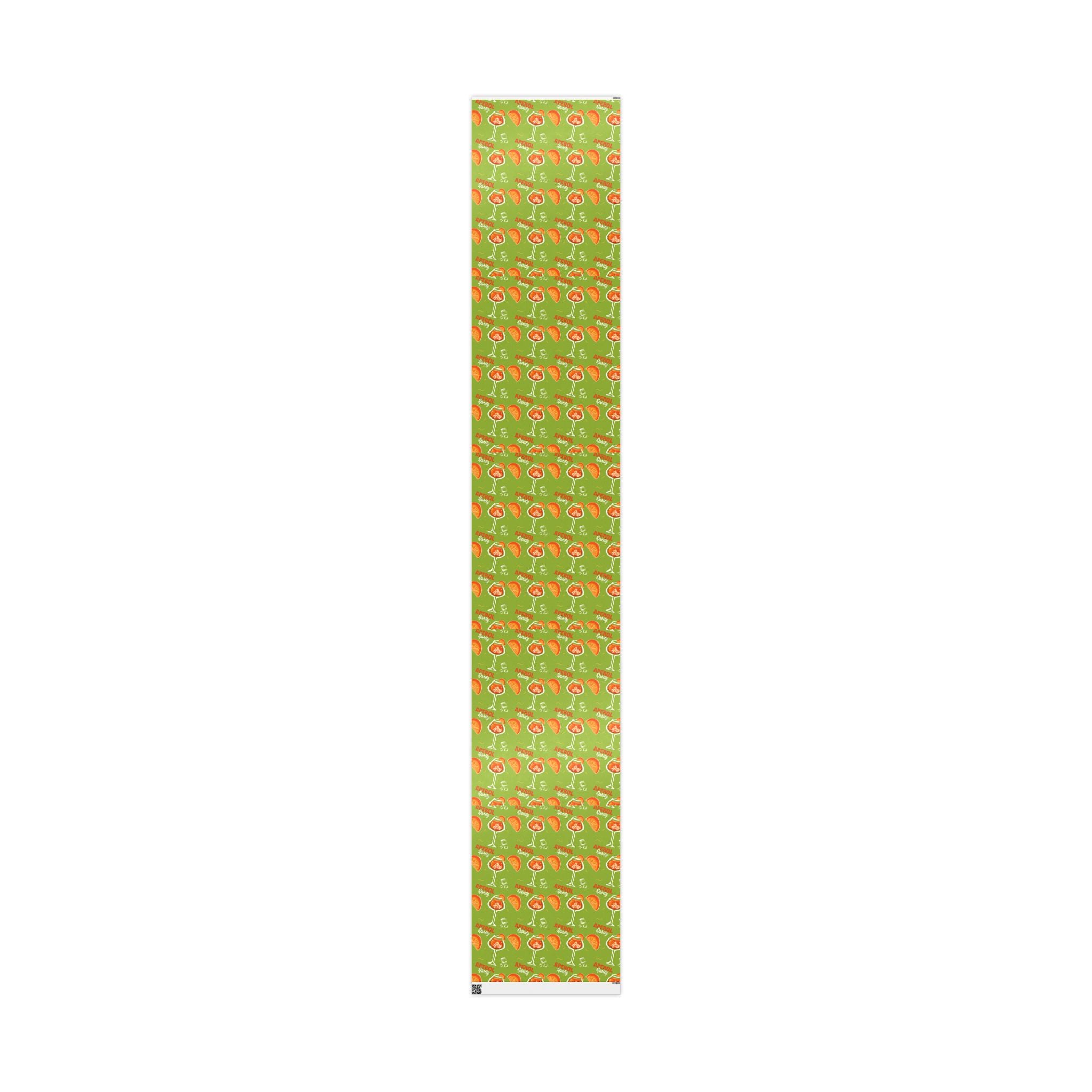 Aperol Spritz Peel Wrapping Paper Roll — Green Spritz Collection Inspired Design