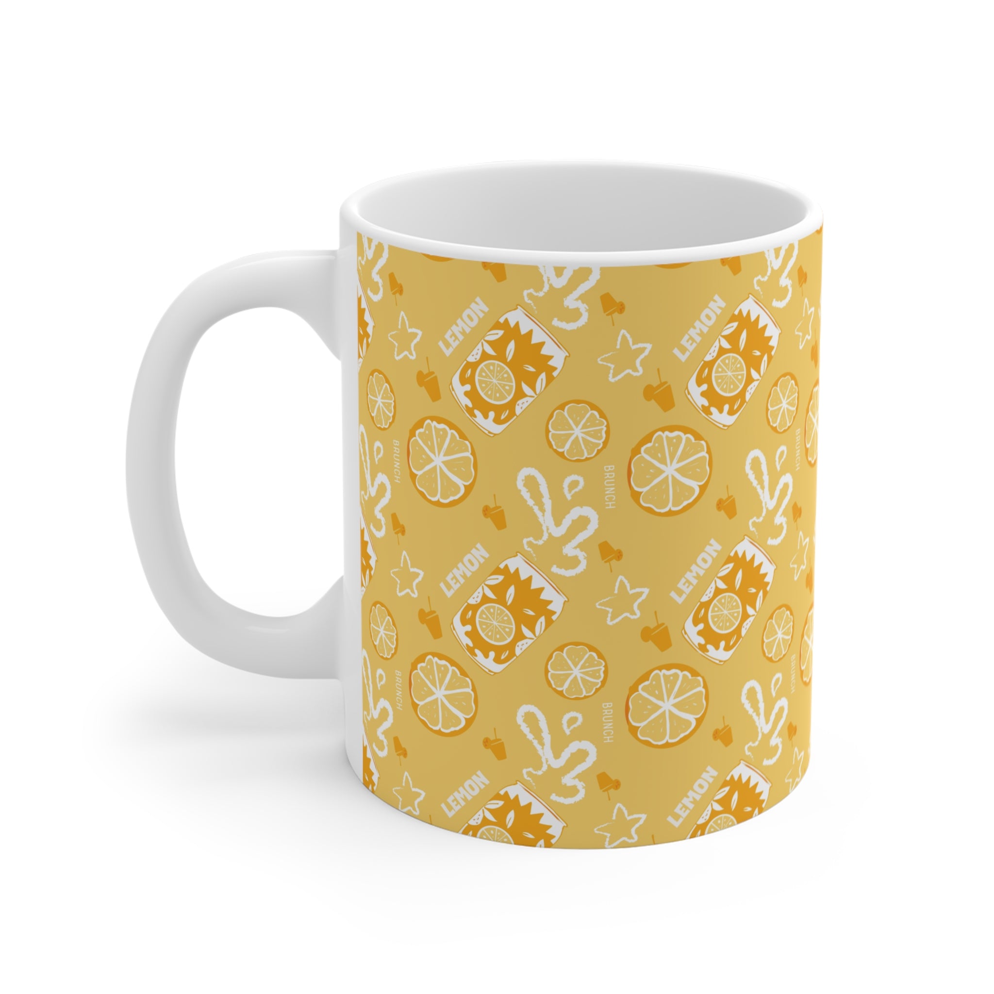 Lemon Fruit Brunch 11oz Coffee Mug — Lemon Brunch Collection Inspired Design