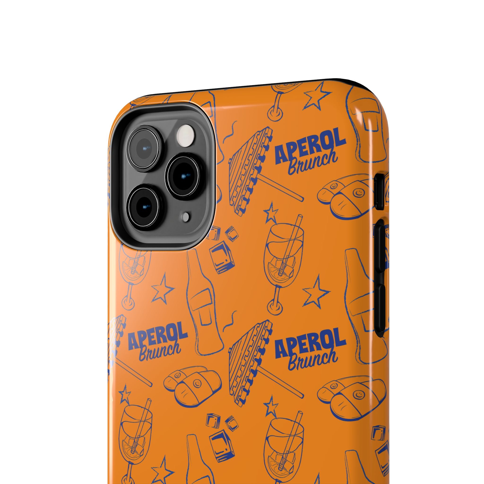Aperol Brunch Collection Tough Phone Case — Orange and Blue Aperol Inspired Design