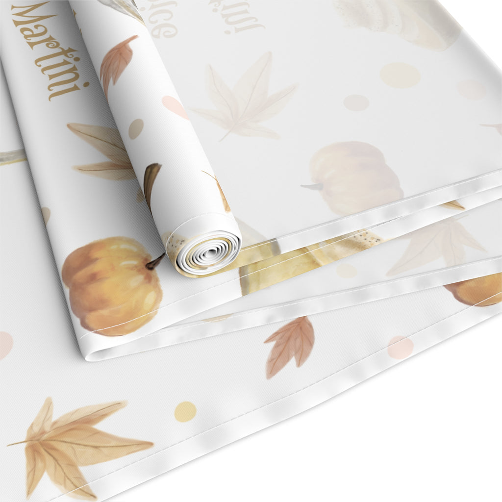 Pumpkin Spice Martini Table Runner — White Pumpkin Collection Inspired Design