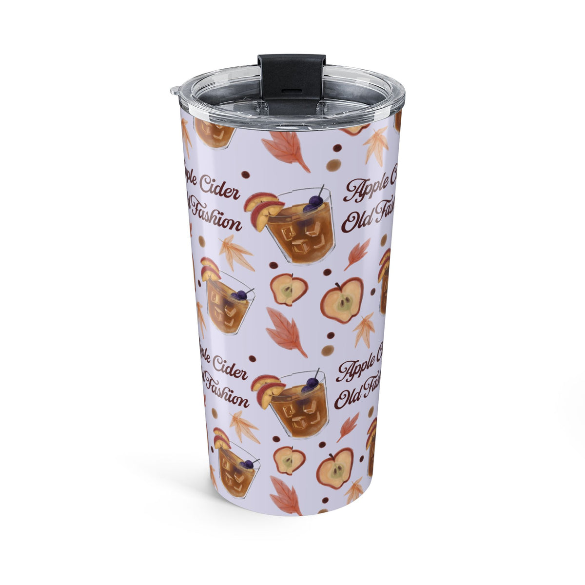 Apple Cider Old Fashioned 20oz Tumbler — Light Violet Apple Cider Collection Inspired Design