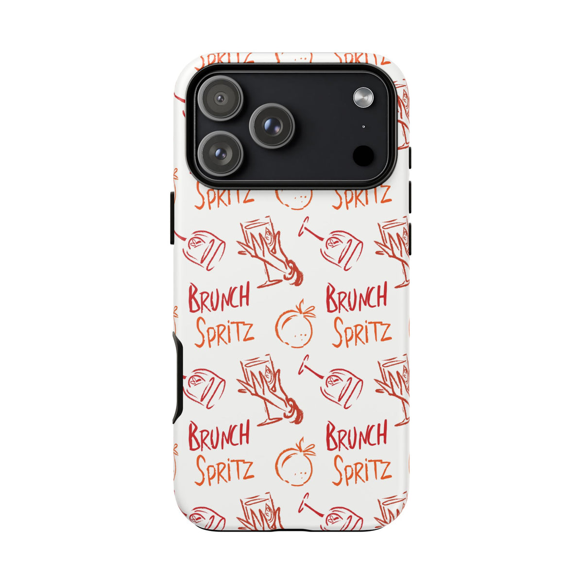 Brunch Spritz Phone Case — Red & Orange Aperol Inspired Design