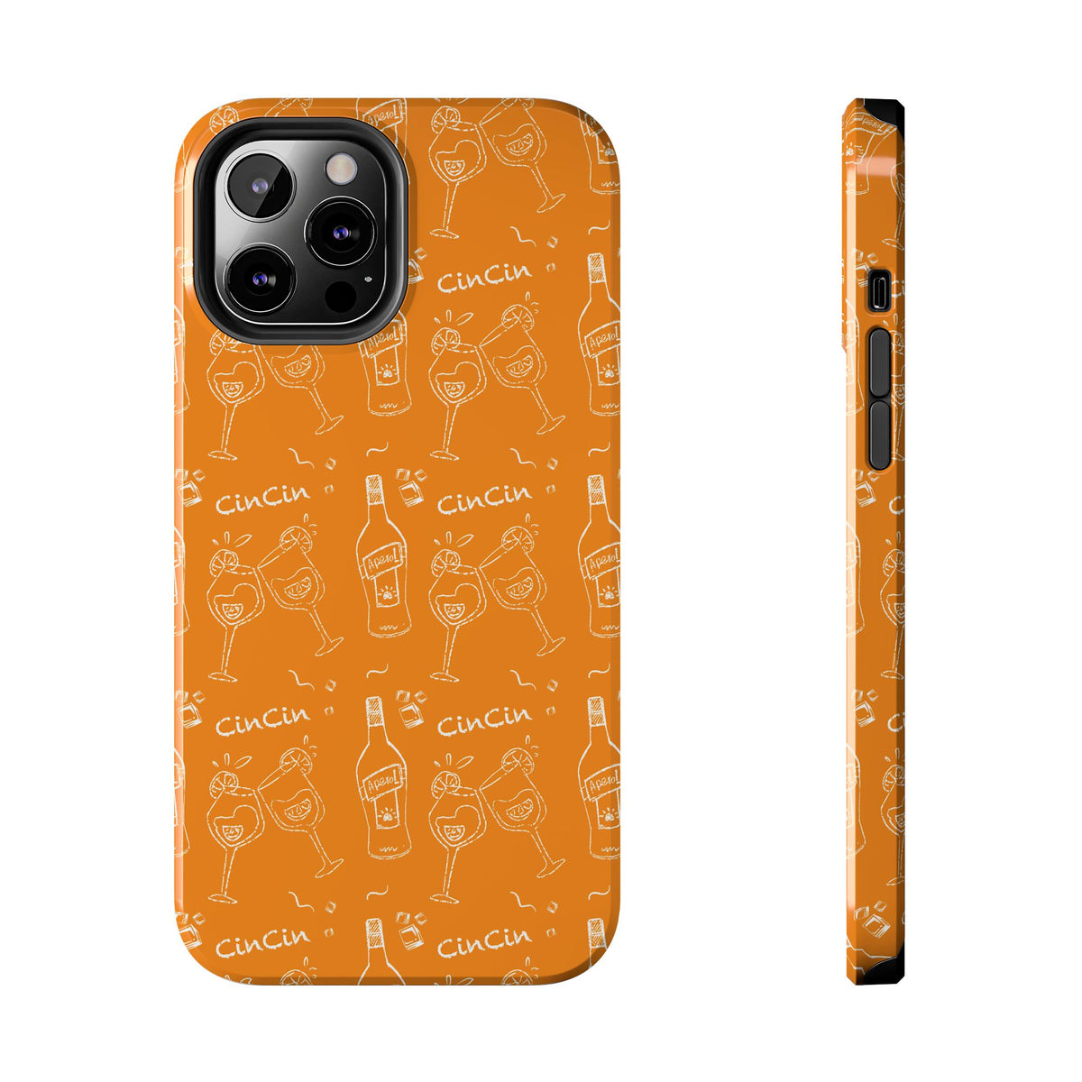 Cin Cin Spritz Tough Phone Case — Orange Citrus Cocktail Pattern