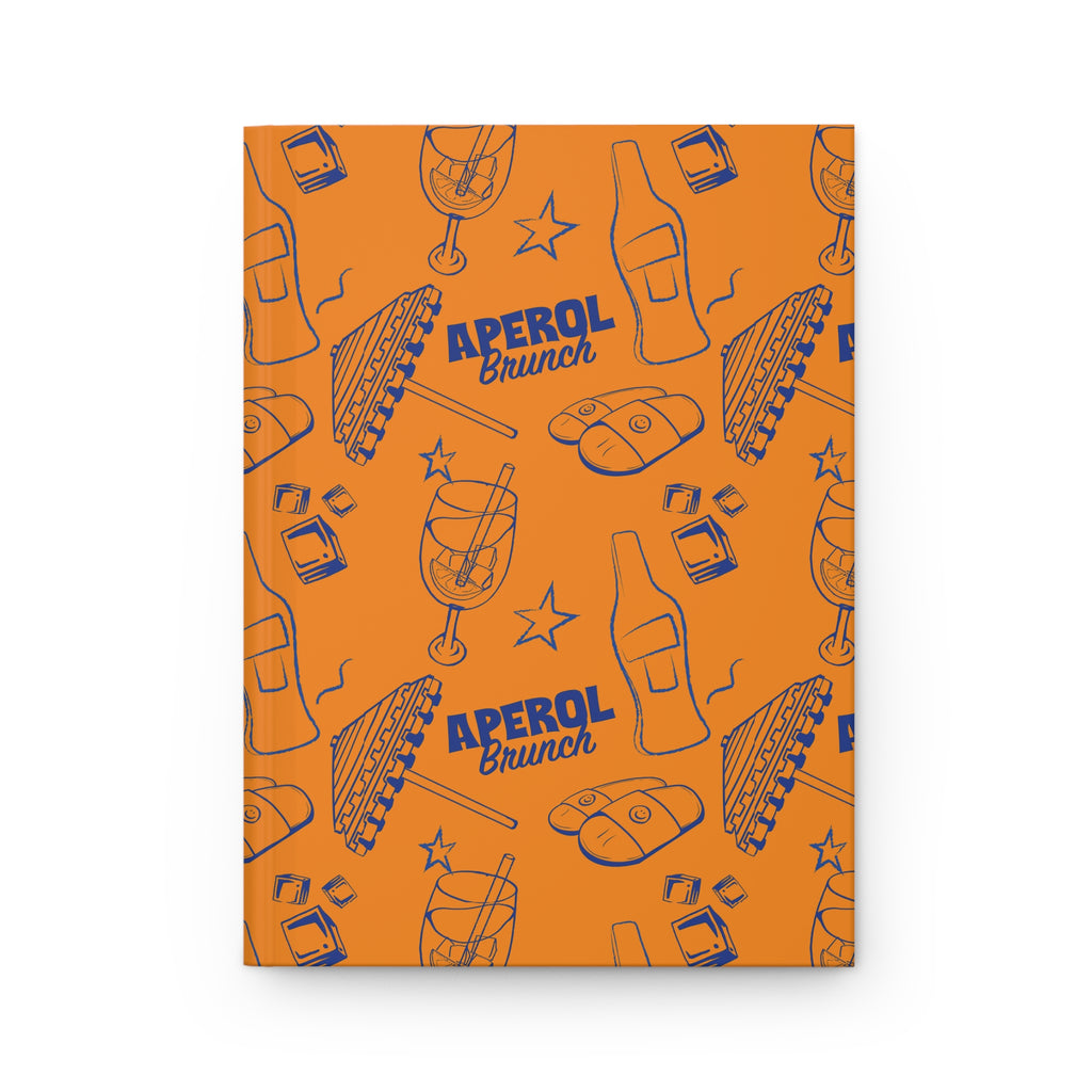 Aperol Brunch Hardcover Journal – Orange & Blue Aperol Inspired Design