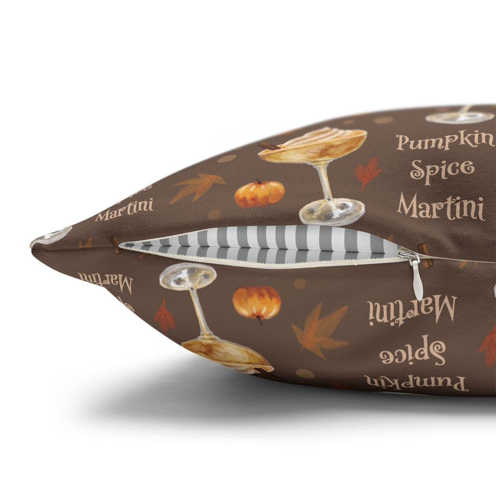 Pumpkin Spice Martini Pillowcase — Brown Pumpkin Collection Inspired Design