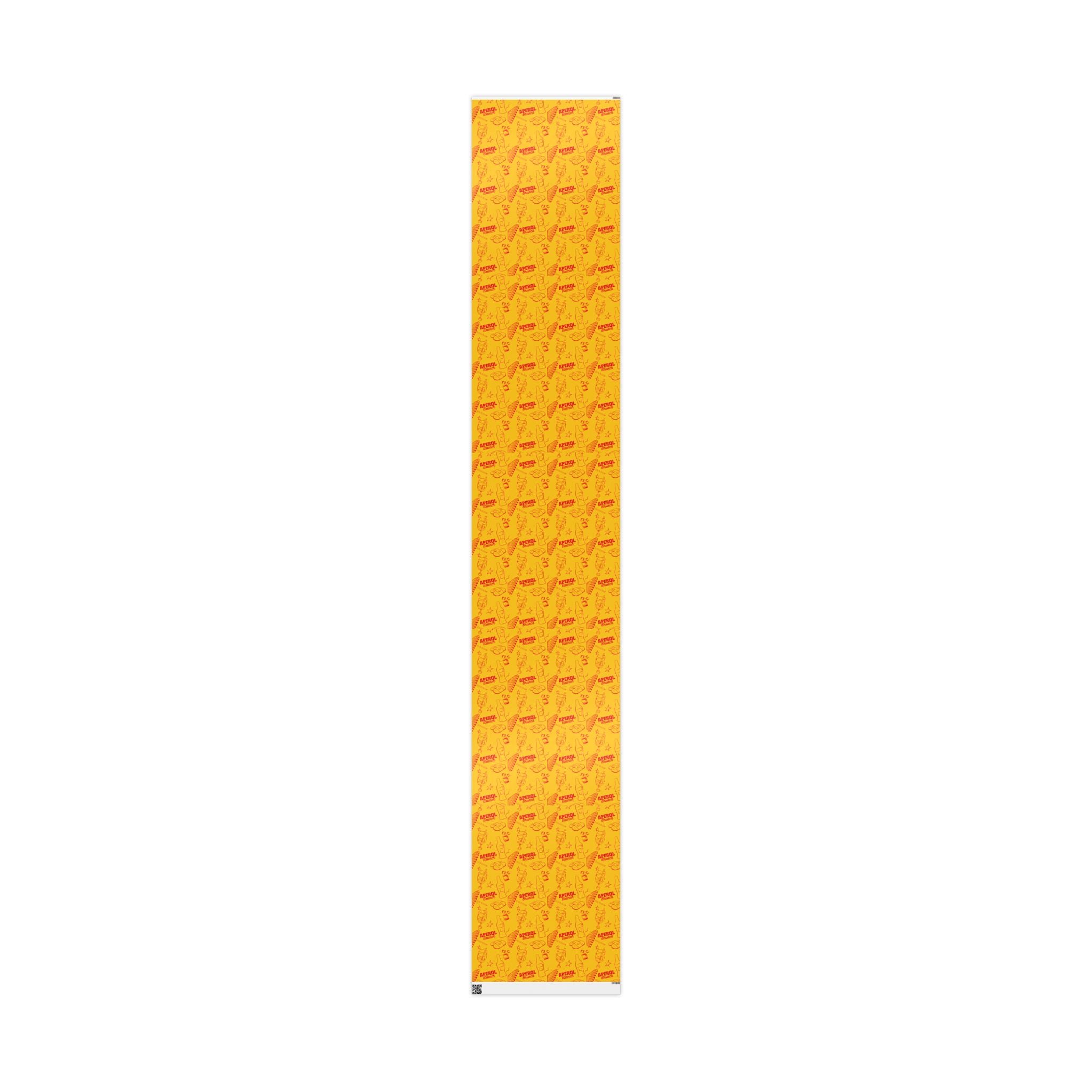 Aperol Brunch Peel Wrapping Paper Roll — Aperol Yellow Collection Inspired Design