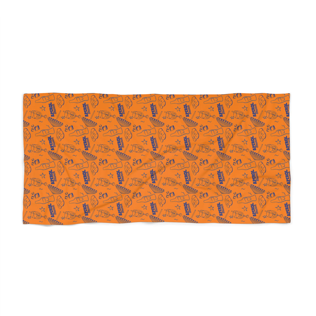 Aperol Brunch Beach Towel – Tropical Orange Summer Towel