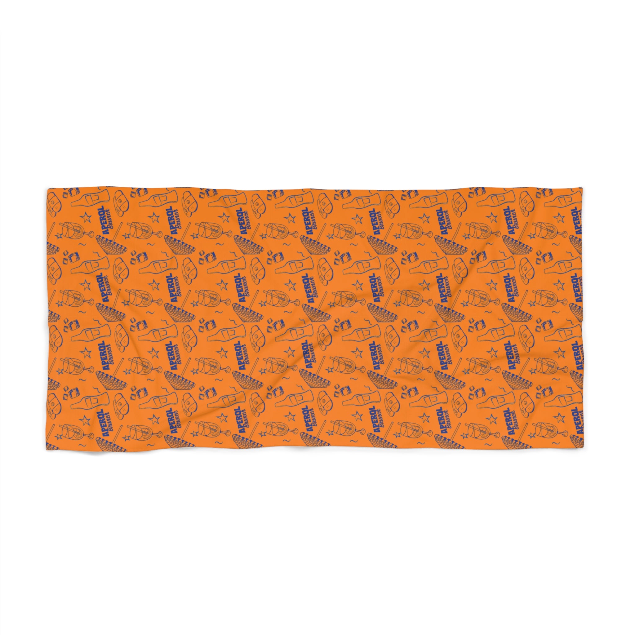 Aperol Brunch Beach Towel – Tropical Orange Summer Towel
