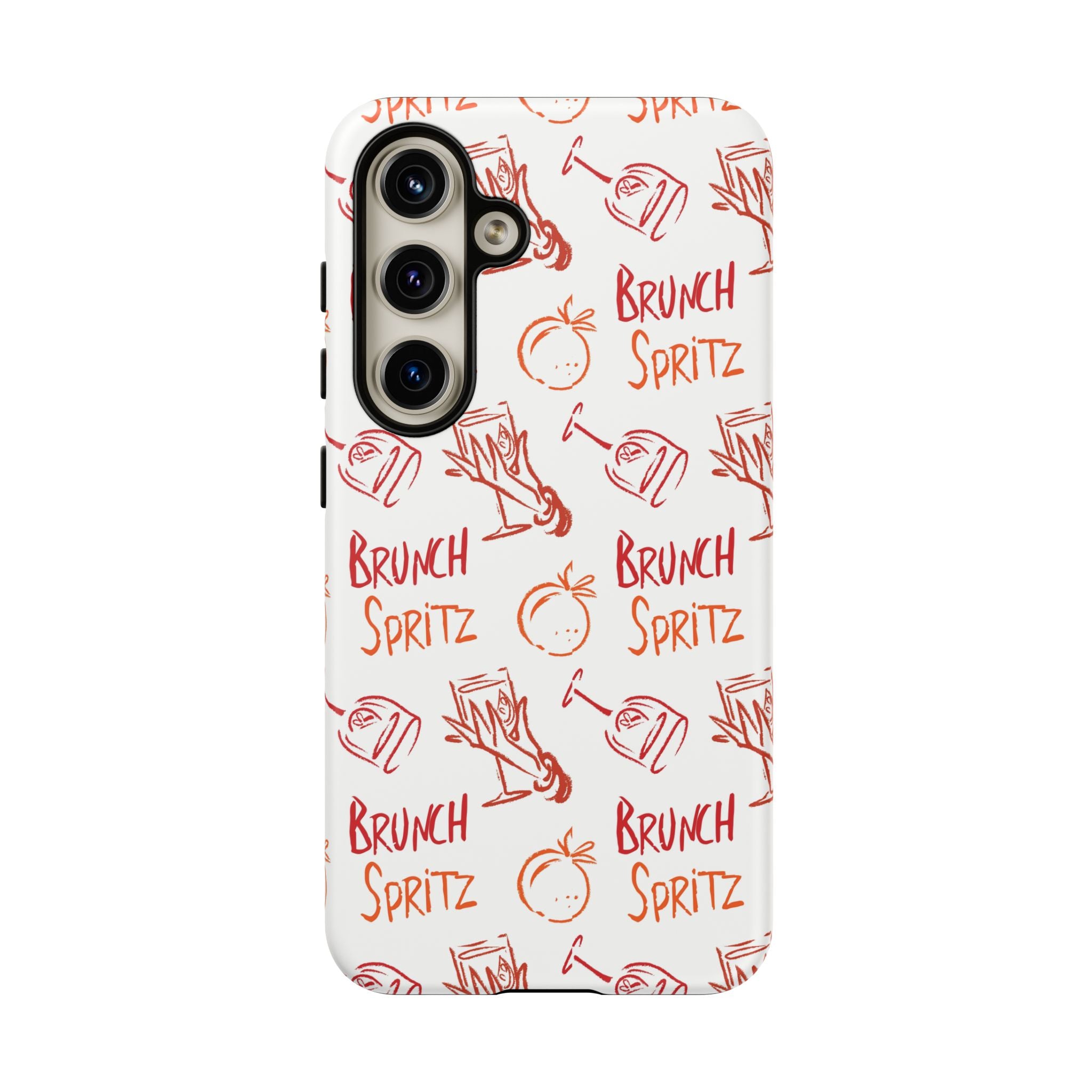 Brunch Spritz Phone Case — Red & Orange Aperol Inspired Design