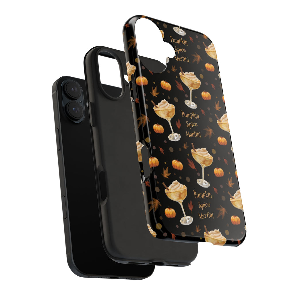 Pumpkin Spice Martini Tough Phone Case — Black Pumpkin Collection Inspired Design