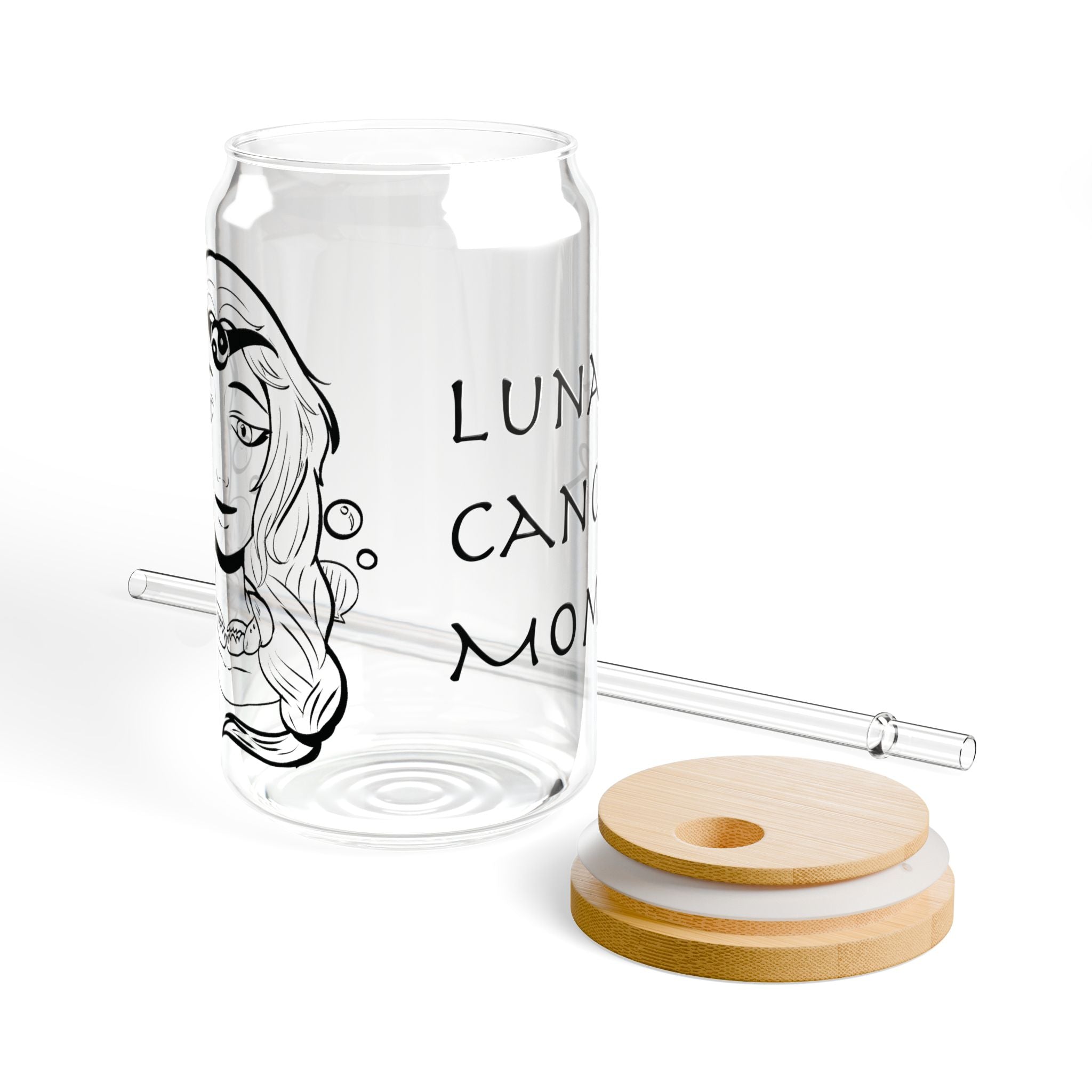 Cancer Mom Glass Cup – 16oz Zodiac Gift for Mom | Astrology Drinkware