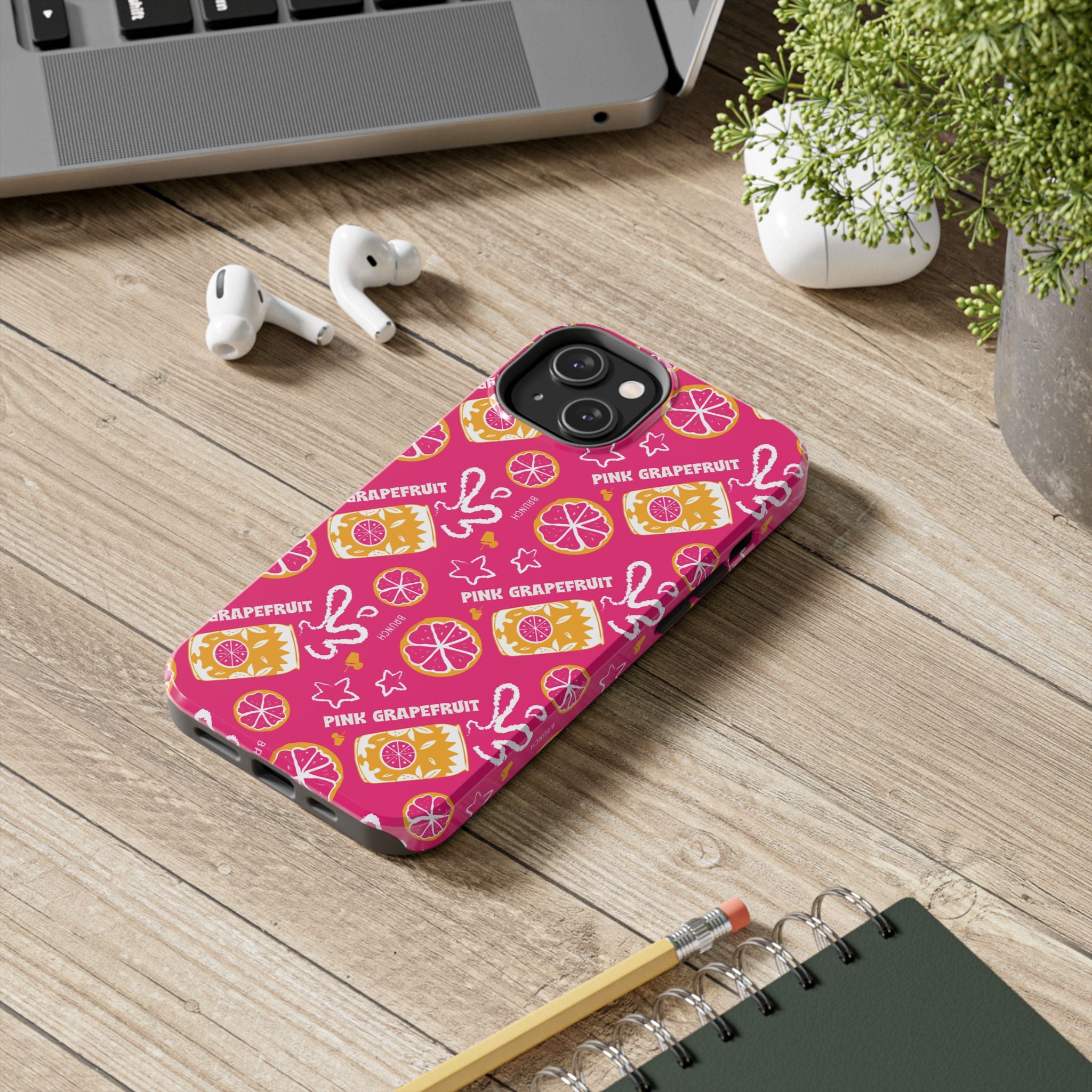 Pink Grapefruit Fruit CollectionTough Phone Case — Pink Aperol Inspired Design