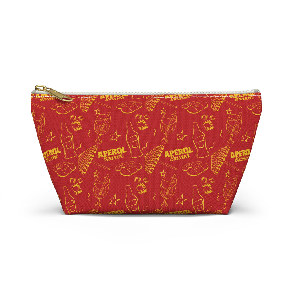 Aperol Brunch Accessory Pouch — Red Aperol Inspired Design