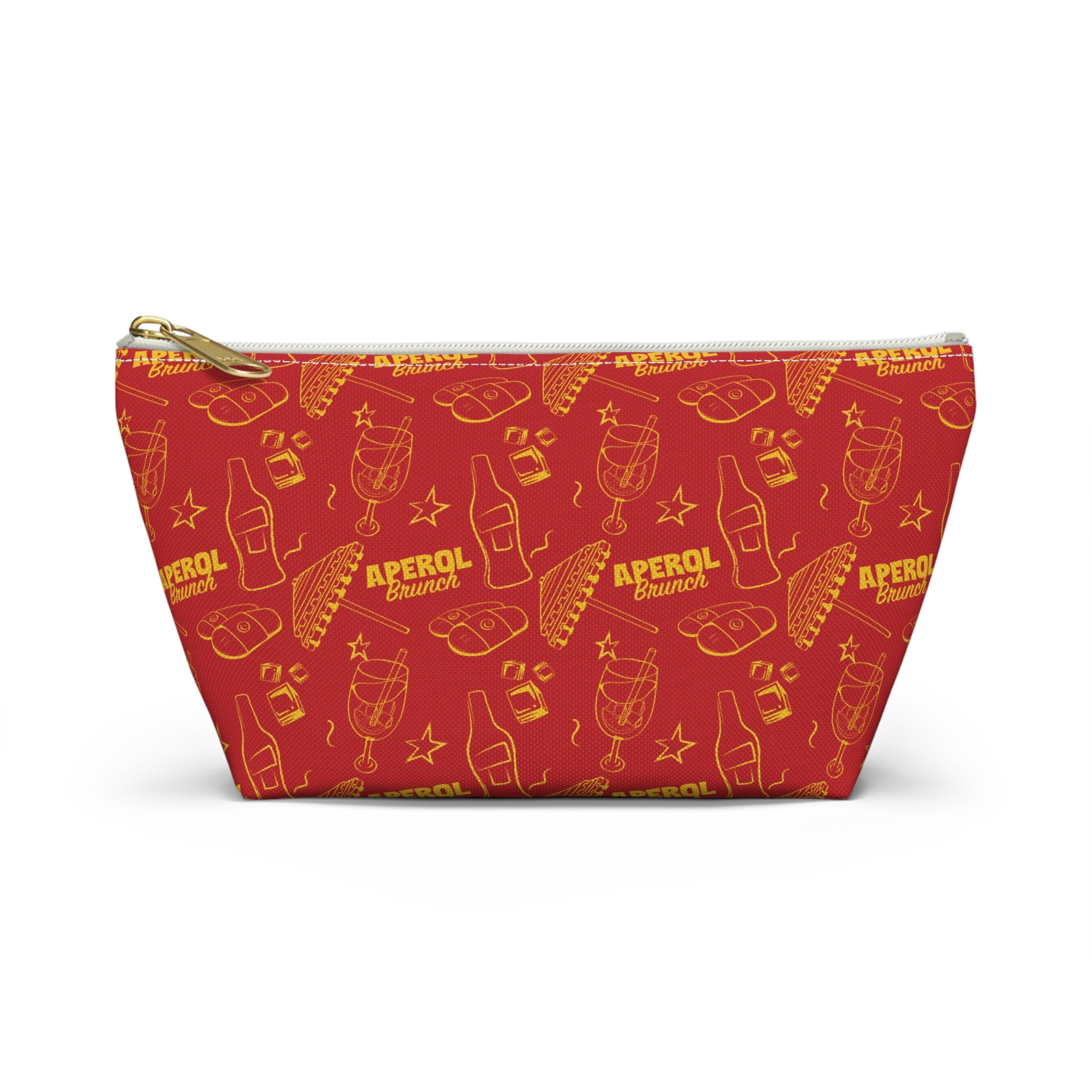 Aperol Brunch Accessory Pouch — Red Aperol Inspired Design
