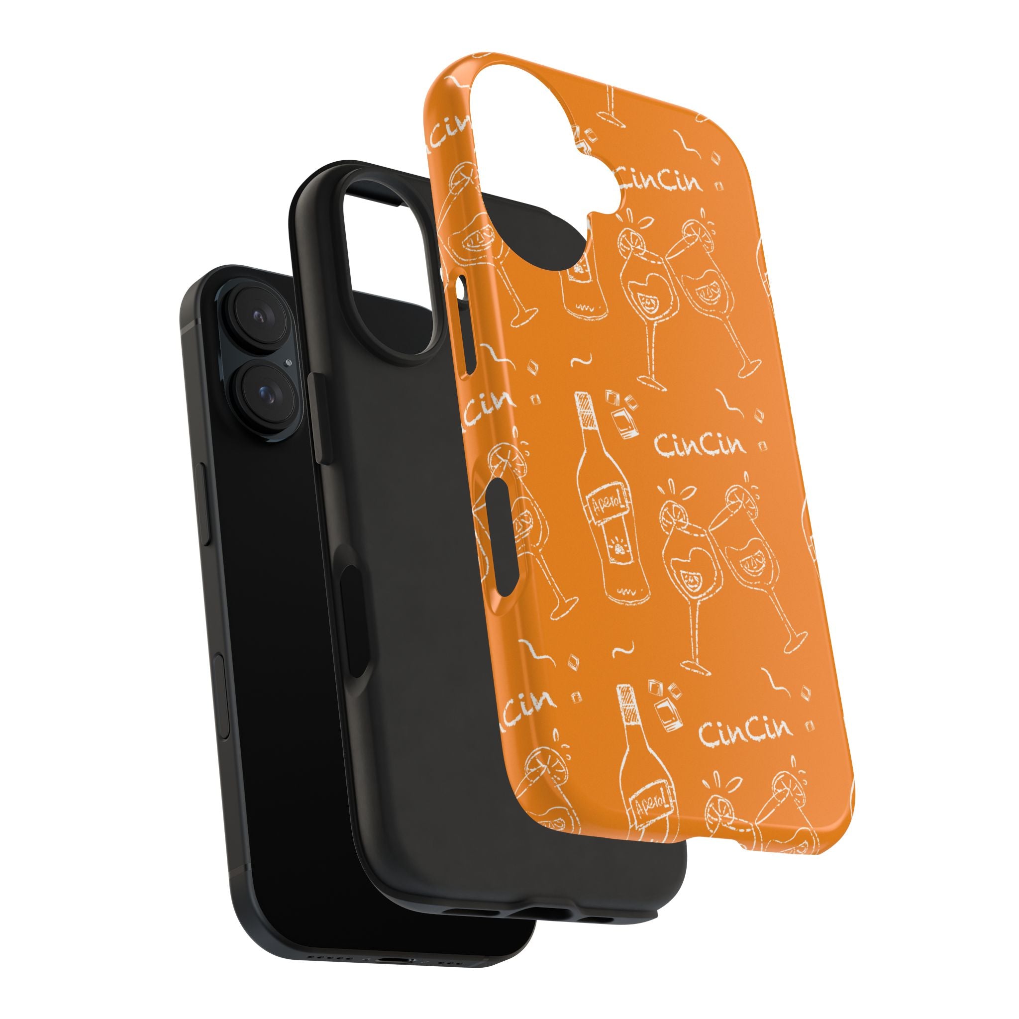 Cin Cin Spritz Tough Phone Case — Orange Citrus Cocktail Pattern