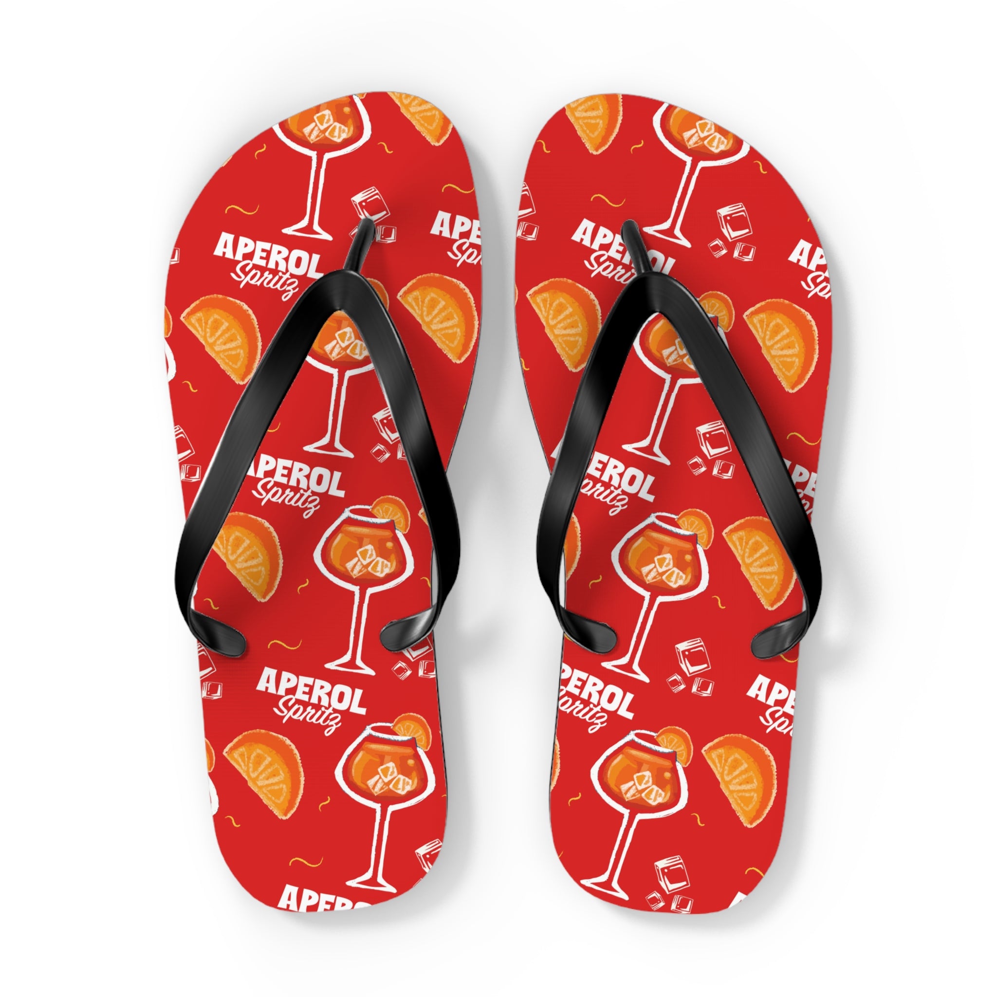 Aperol Spritz Flip Flops – Aperol Red Collection Inspired Design
