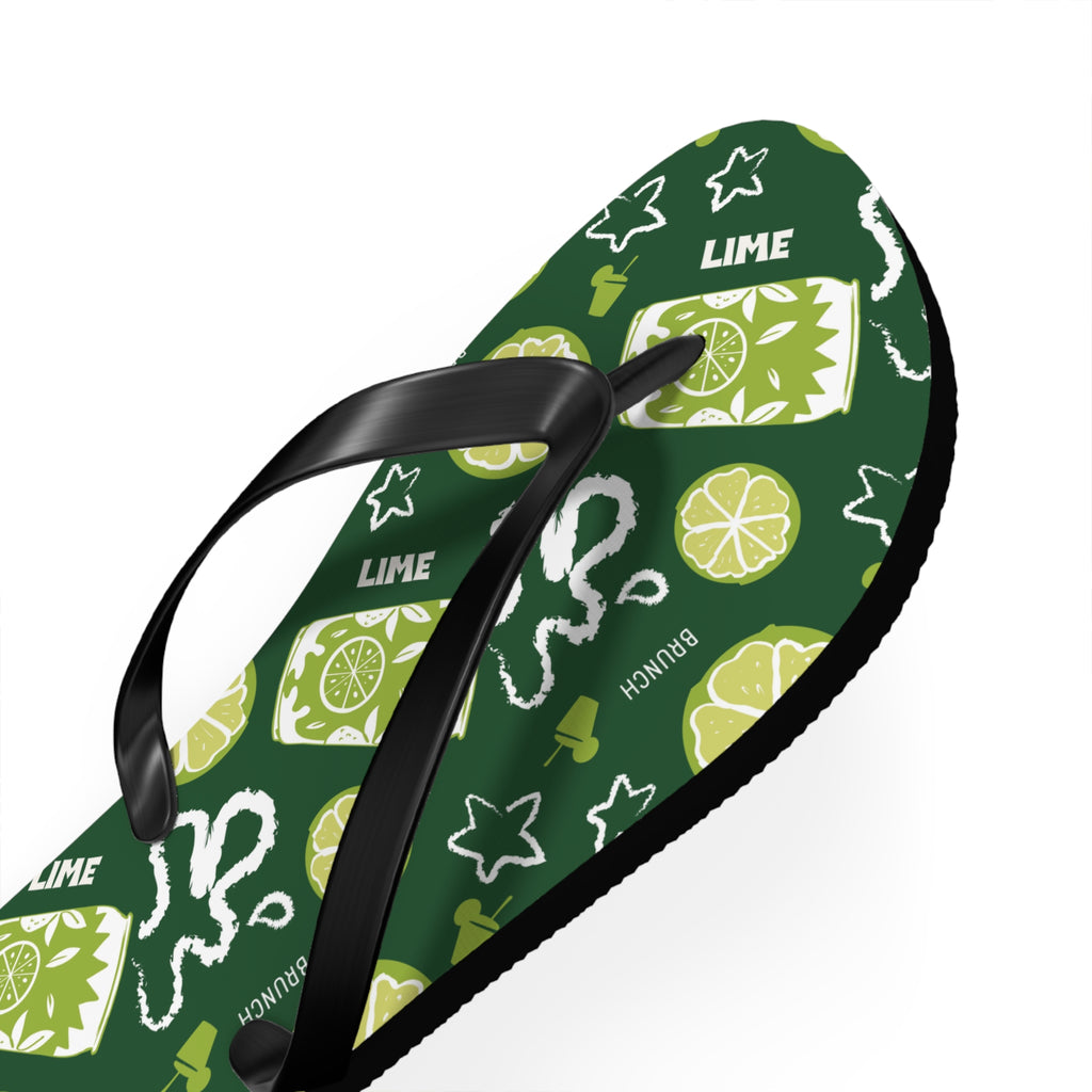 Lime Fruit Brunch Flip Flops – Lime Brunch Collection Inspired Design