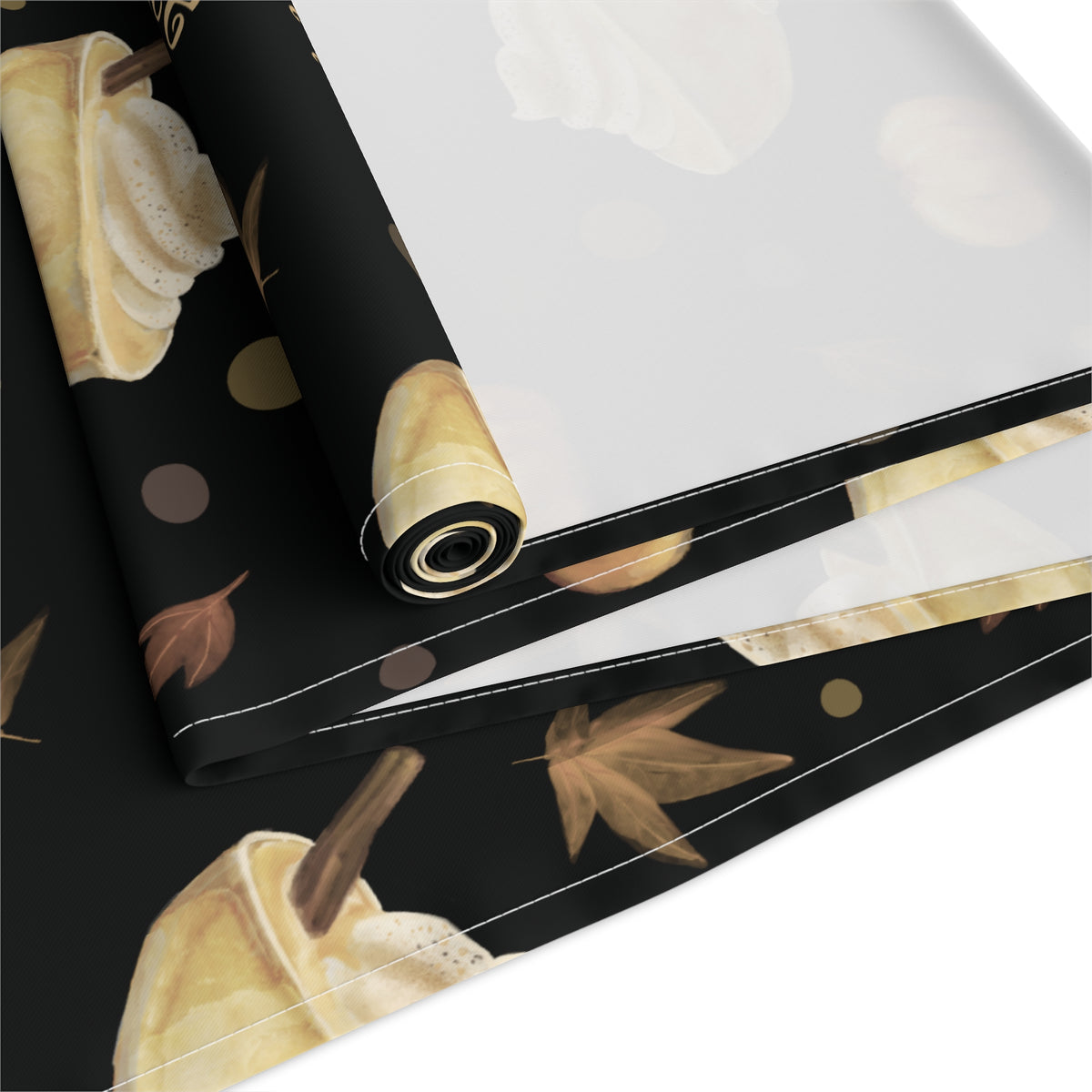 Pumpkin Spice Martini Table Runner — Black Pumpkin Collection Inspired Design