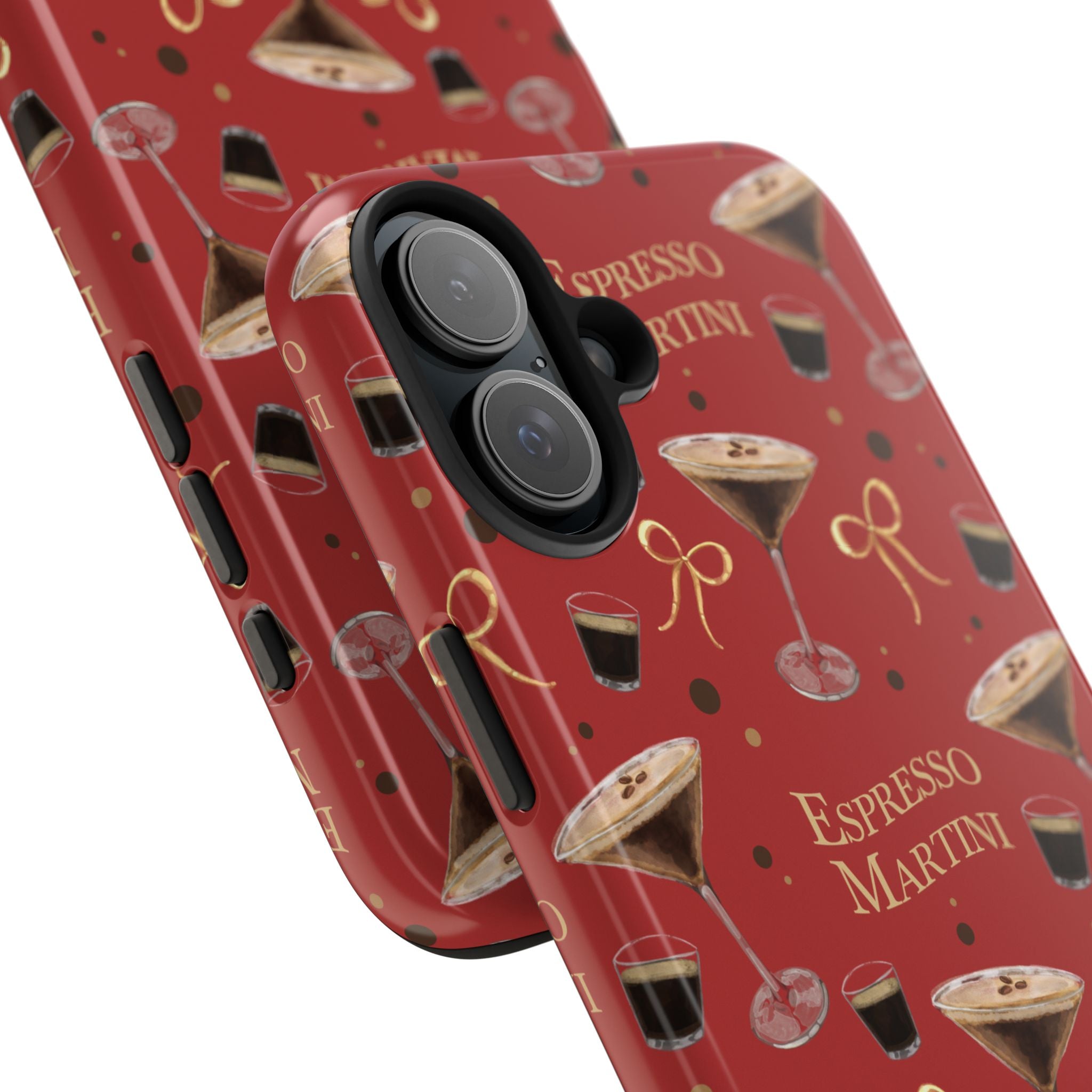 Espresso Martini Tough Phone Case — Red Espresso Collection Inspired Design