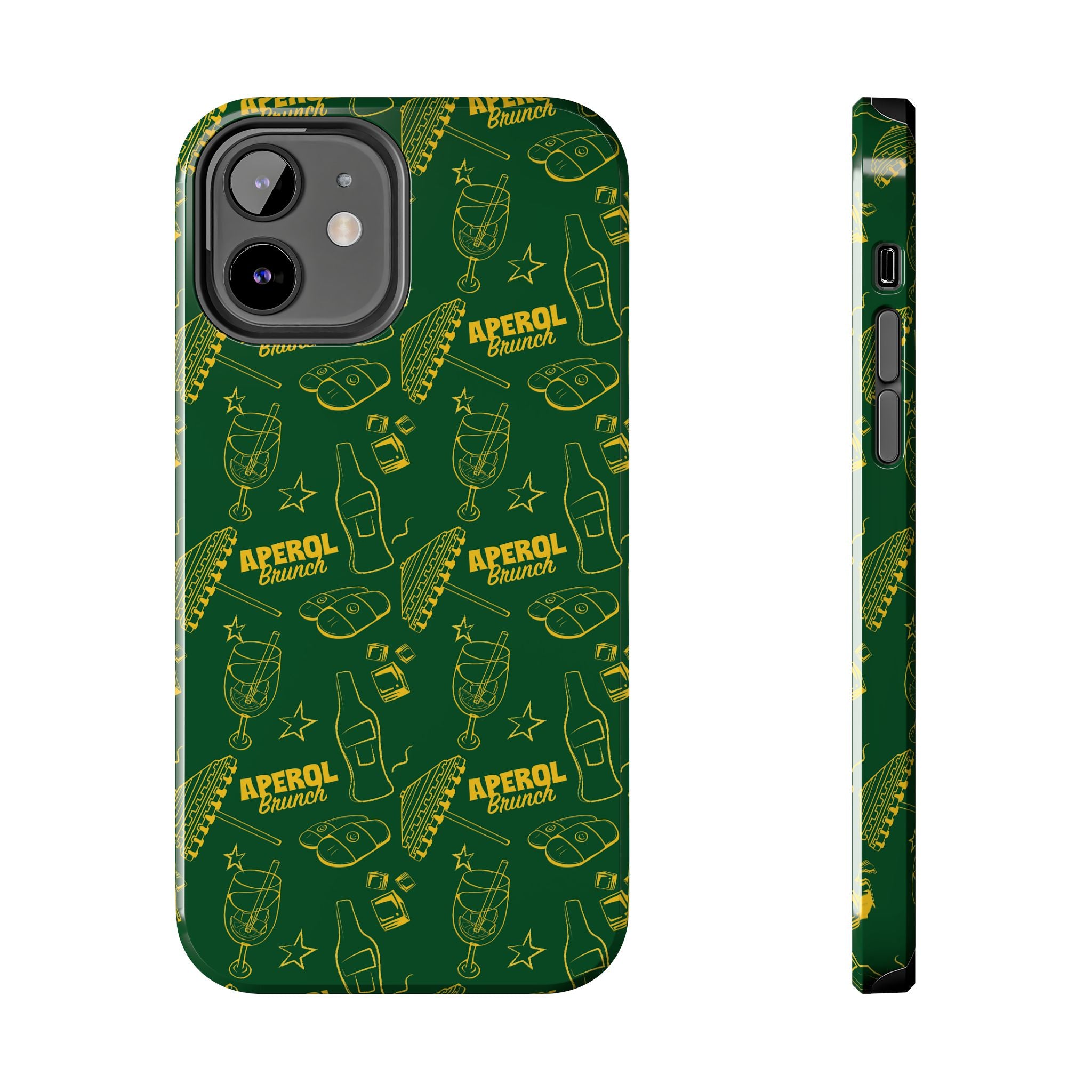 Aperol Brunch Tough Phone Case — Green Aperol Inspired Cover
