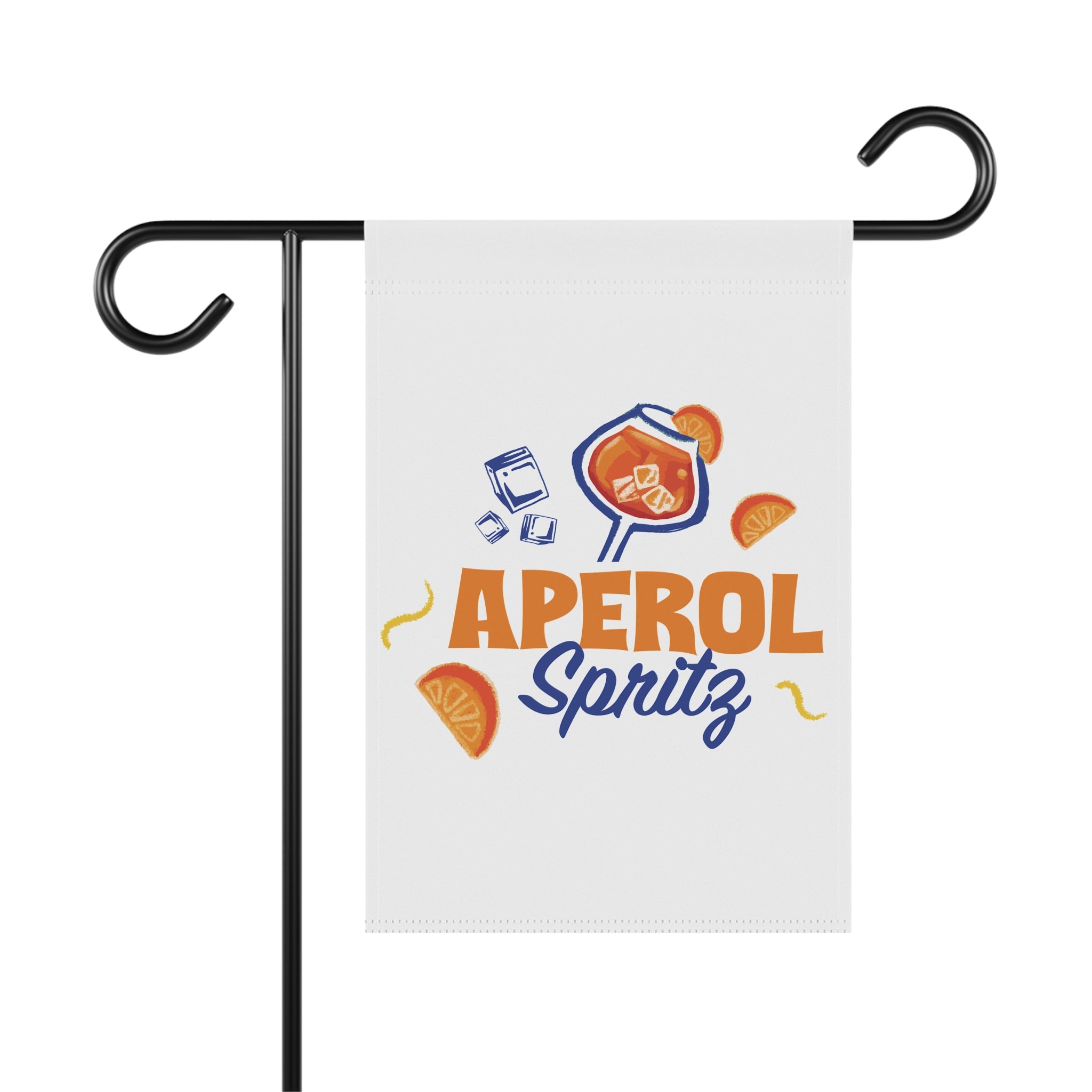 Aperol Spritz Garden Flag — Outdoor/House Banner with Cocktail Design