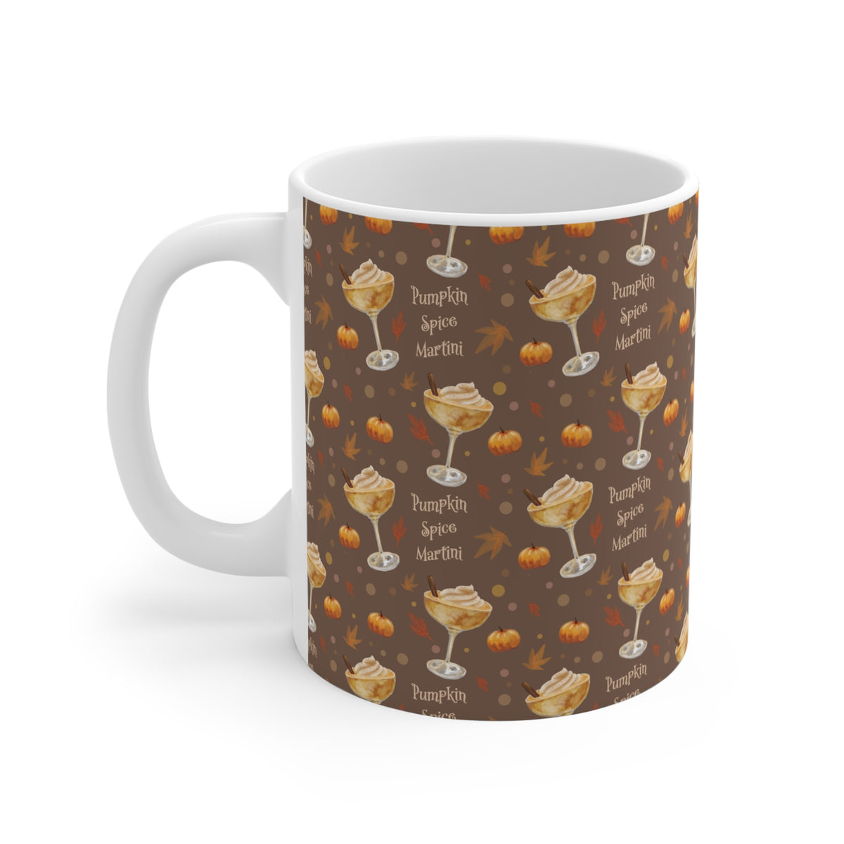 Pumpkin Spice Martini 11oz Mug — Brown Pumpkin Collection Inspired Design