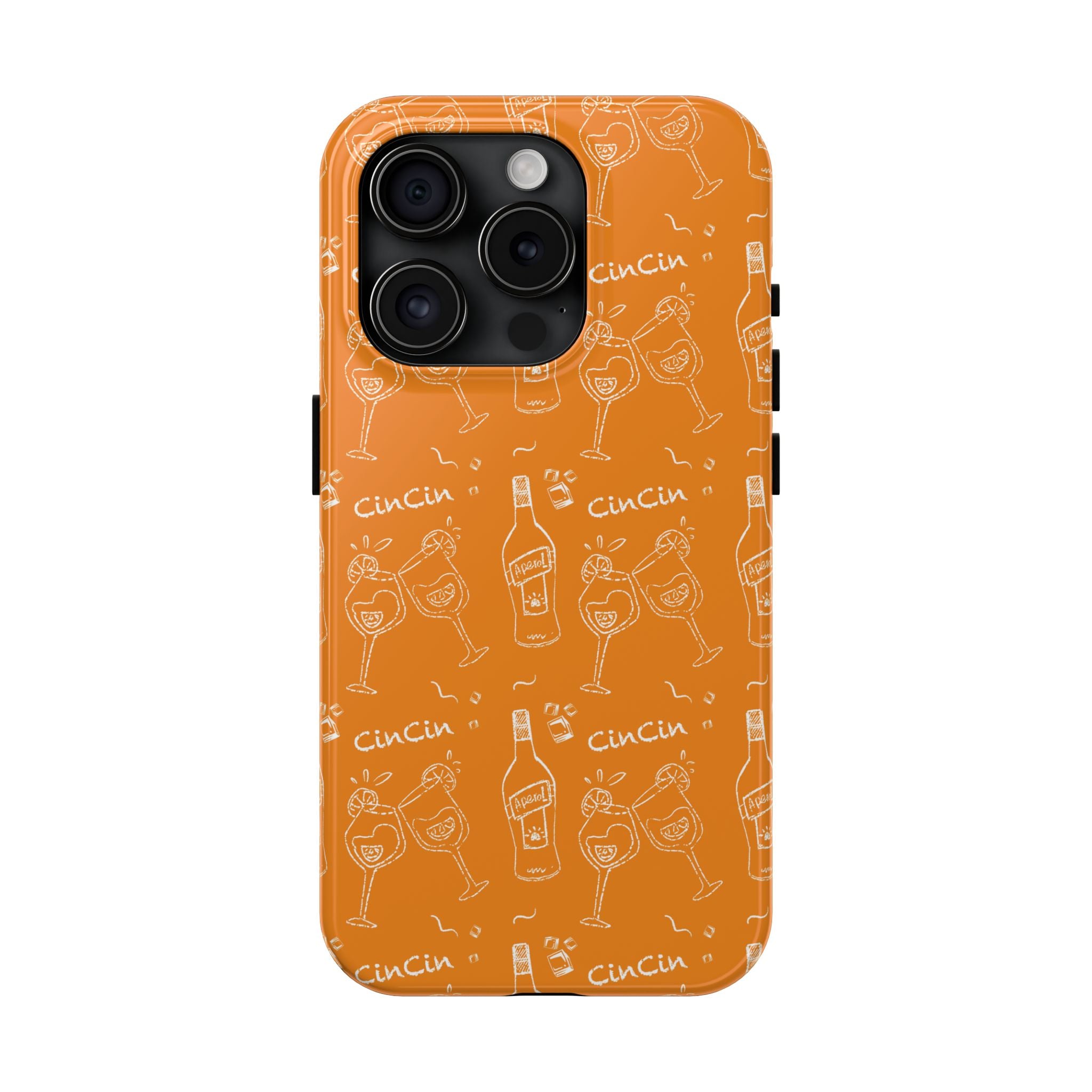 Cin Cin Spritz Tough Phone Case — Orange Citrus Cocktail Pattern