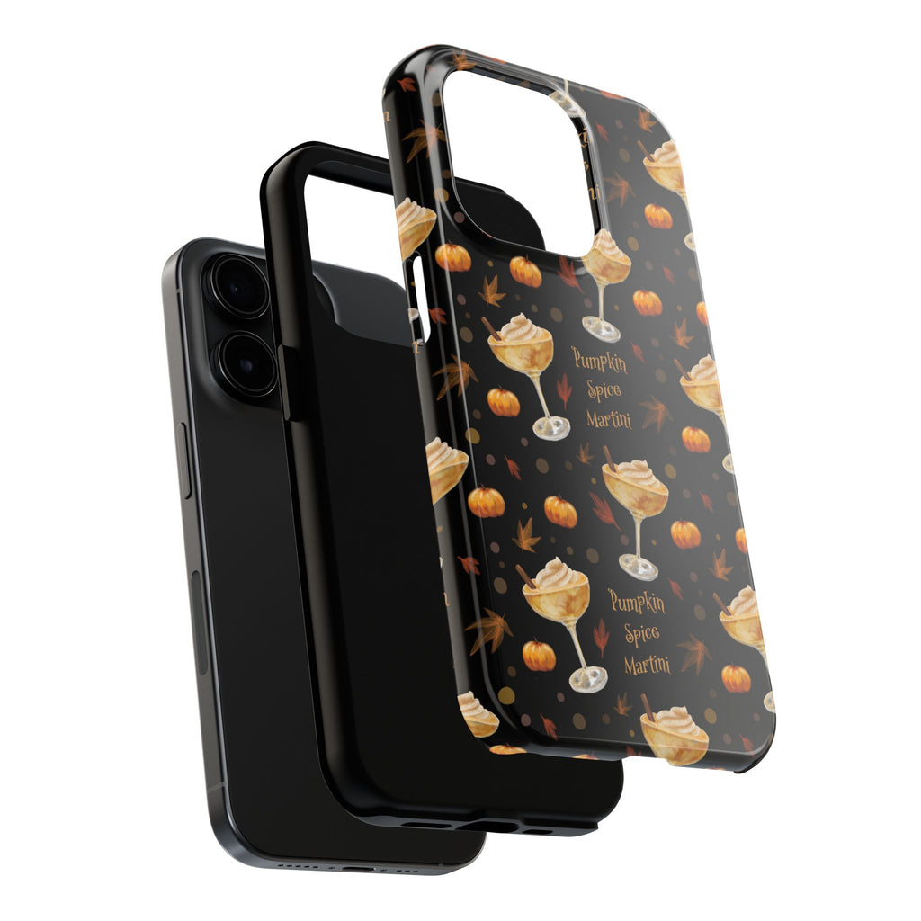 Pumpkin Spice Martini Tough Phone Case — Black Pumpkin Collection Inspired Design